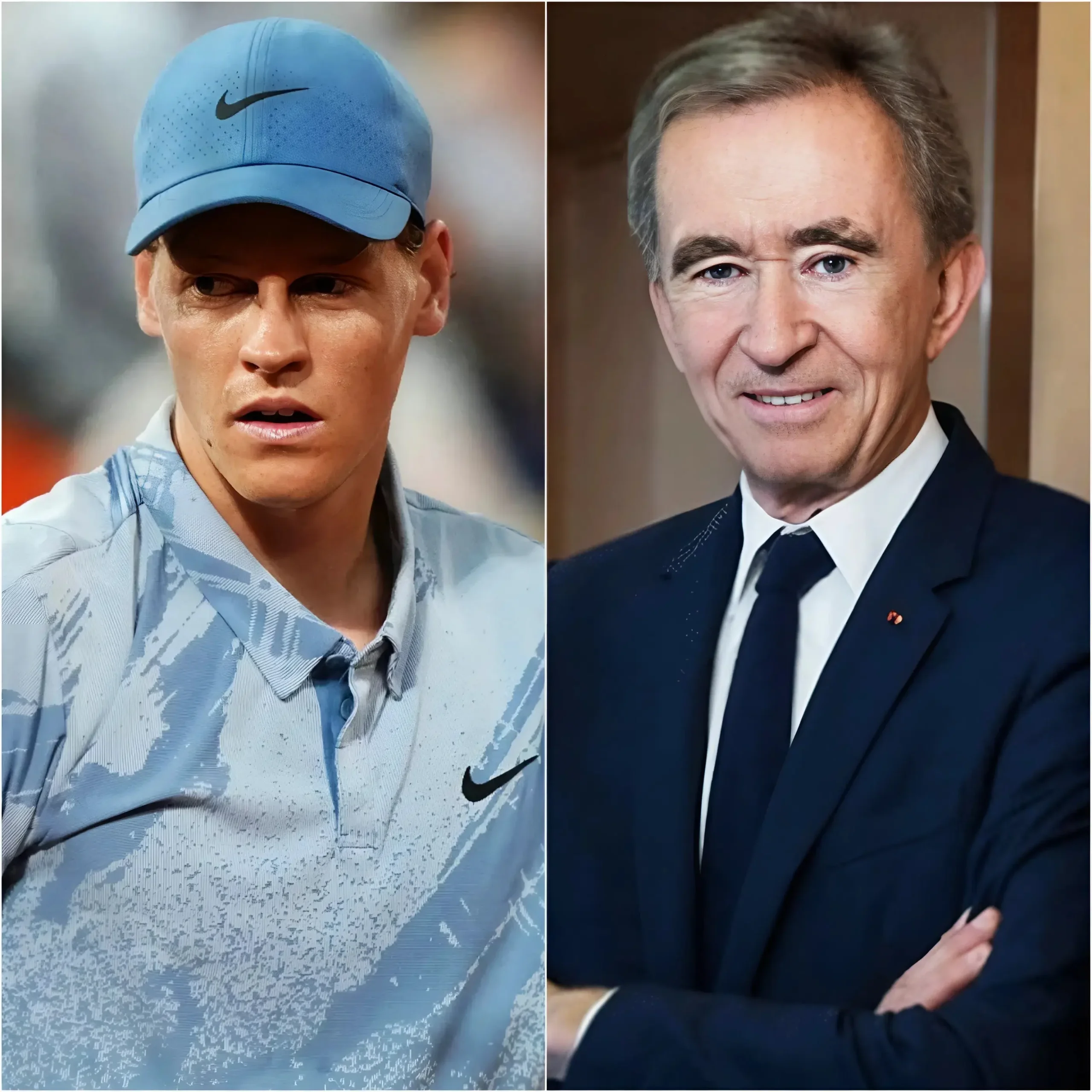 Cover Image for 🔥ÚLTIMA HORA: Tan solo unos días después de que Jannik Sinner se viera obligado a retirarse en los cuartos de final de Roland-Garros debido a una lesión de cadera y sufriera una eliminación temprana, se ha hecho un anuncio bomba. El multimillonario Bernard Arnault