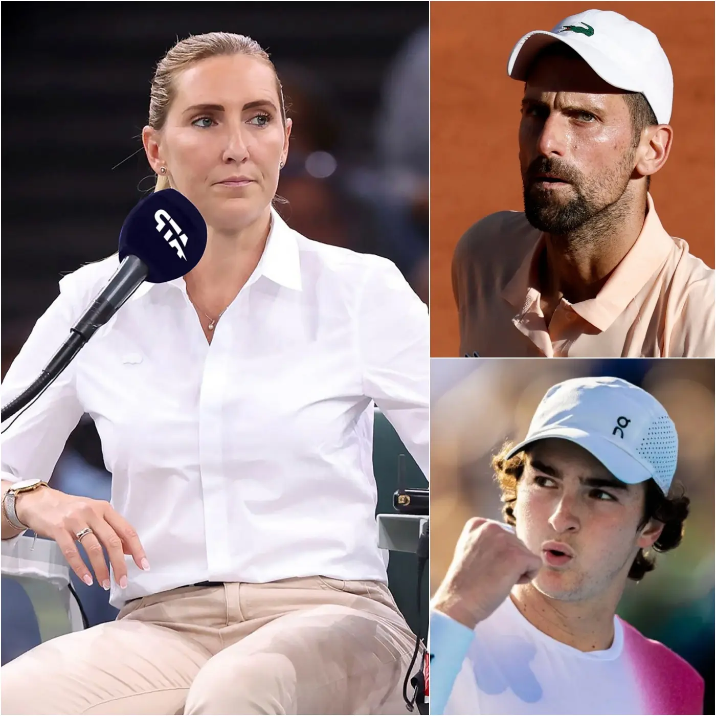 Cover Image for BREAKING NEWS: Referee Aurélie Tourte, who officiated the match between Novak Djokovic and Joao Fonseca,