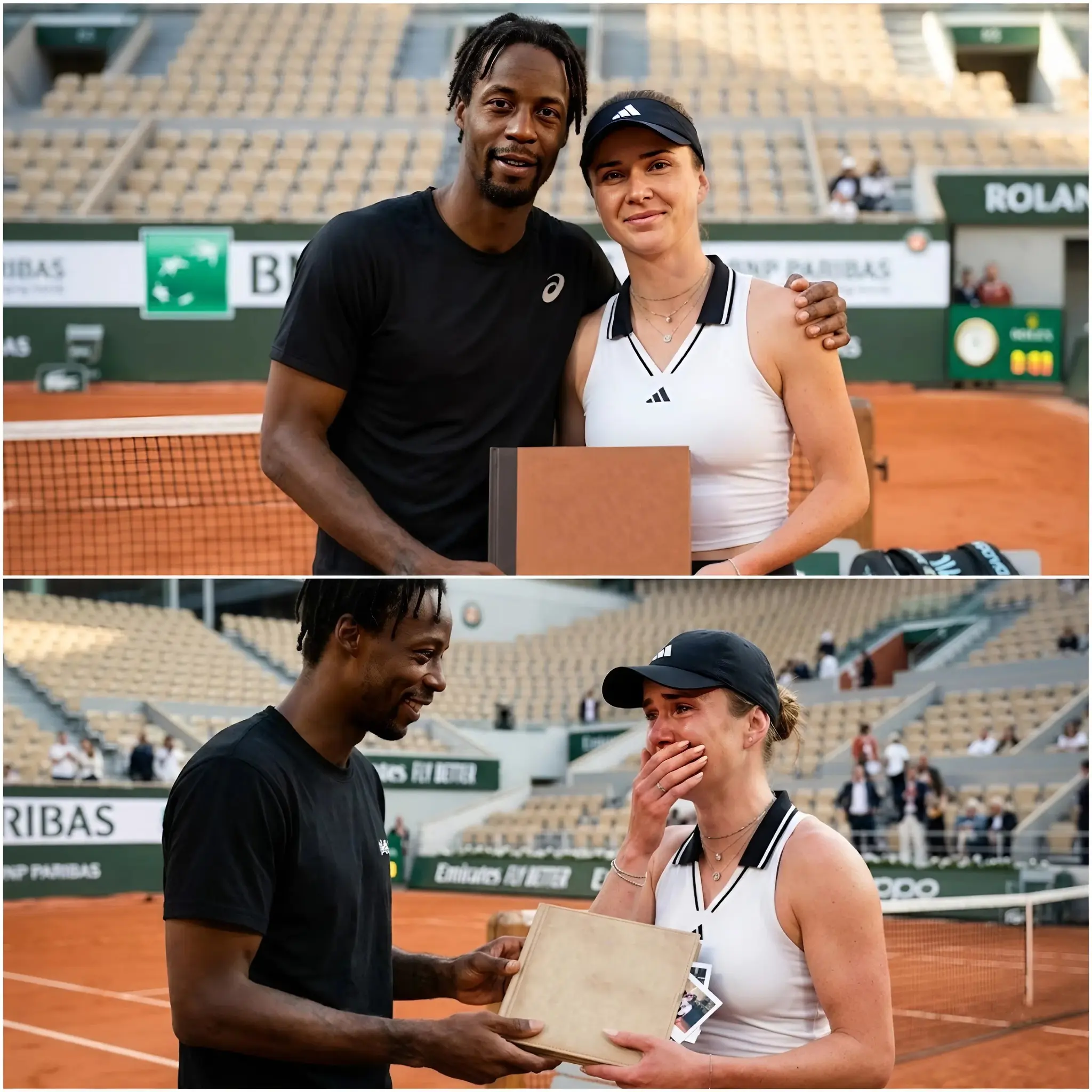 Cover Image for ❤️🎾 « Toute une famille… tout un peuple derrière toi… » — Les larmes d’Elina Svitolina bouleversent Roland-Garros Elina Svitolina aurait été aperçue dans un moment extrêmement émouvant avec son mari, Gaël Monfils, dans la zone des coulisses juste après sa défaite à Roland-Garros 2026