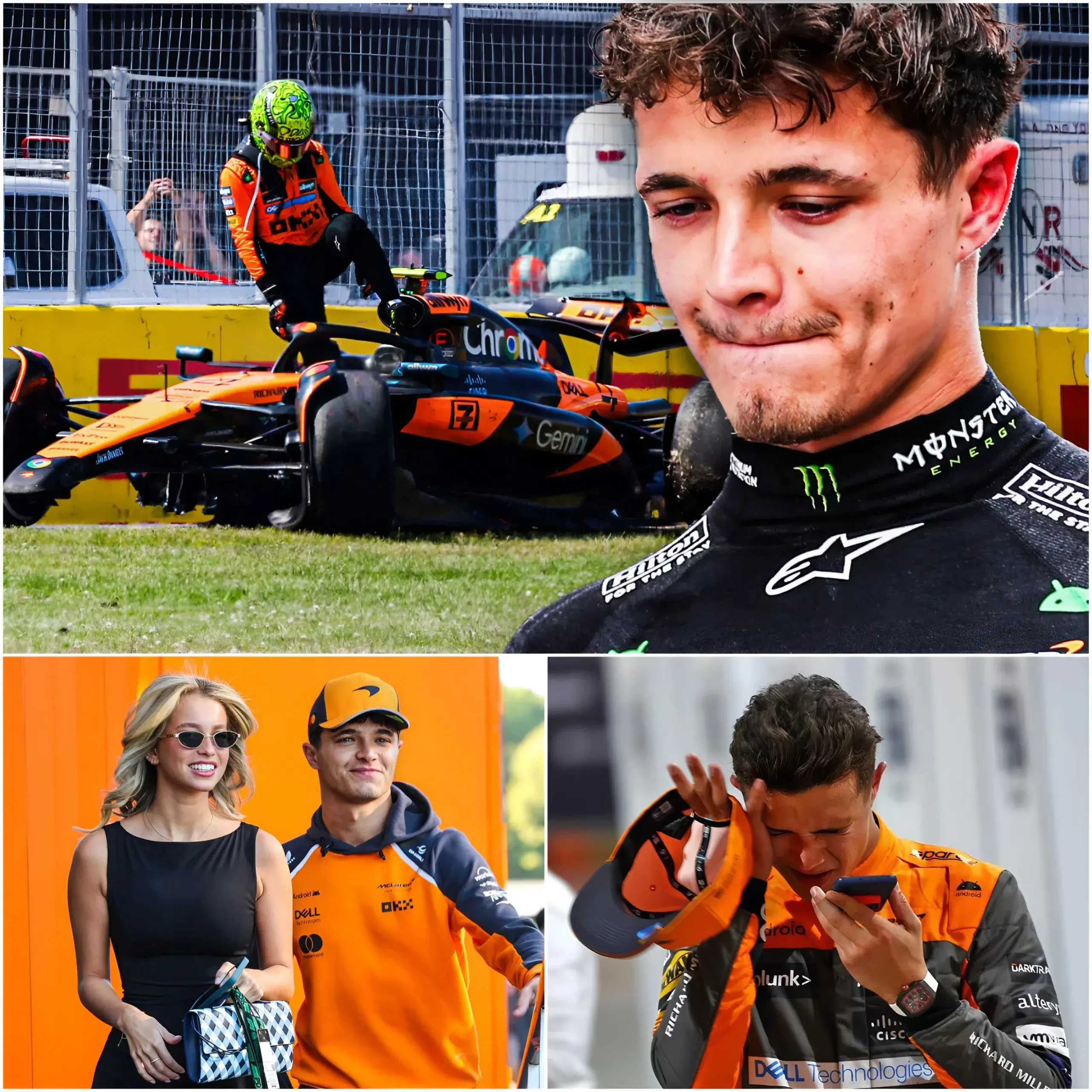 Cover Image for ❤️🥲 “In that moment, I truly wanted to give up, but she was the one who pulled me out of the darkest depths of despair…” Lando Norris was unable to hold back his tears as he opened up about the intense mental pressure he has been facing following a disappointing run of results in the 2026 F1 season.