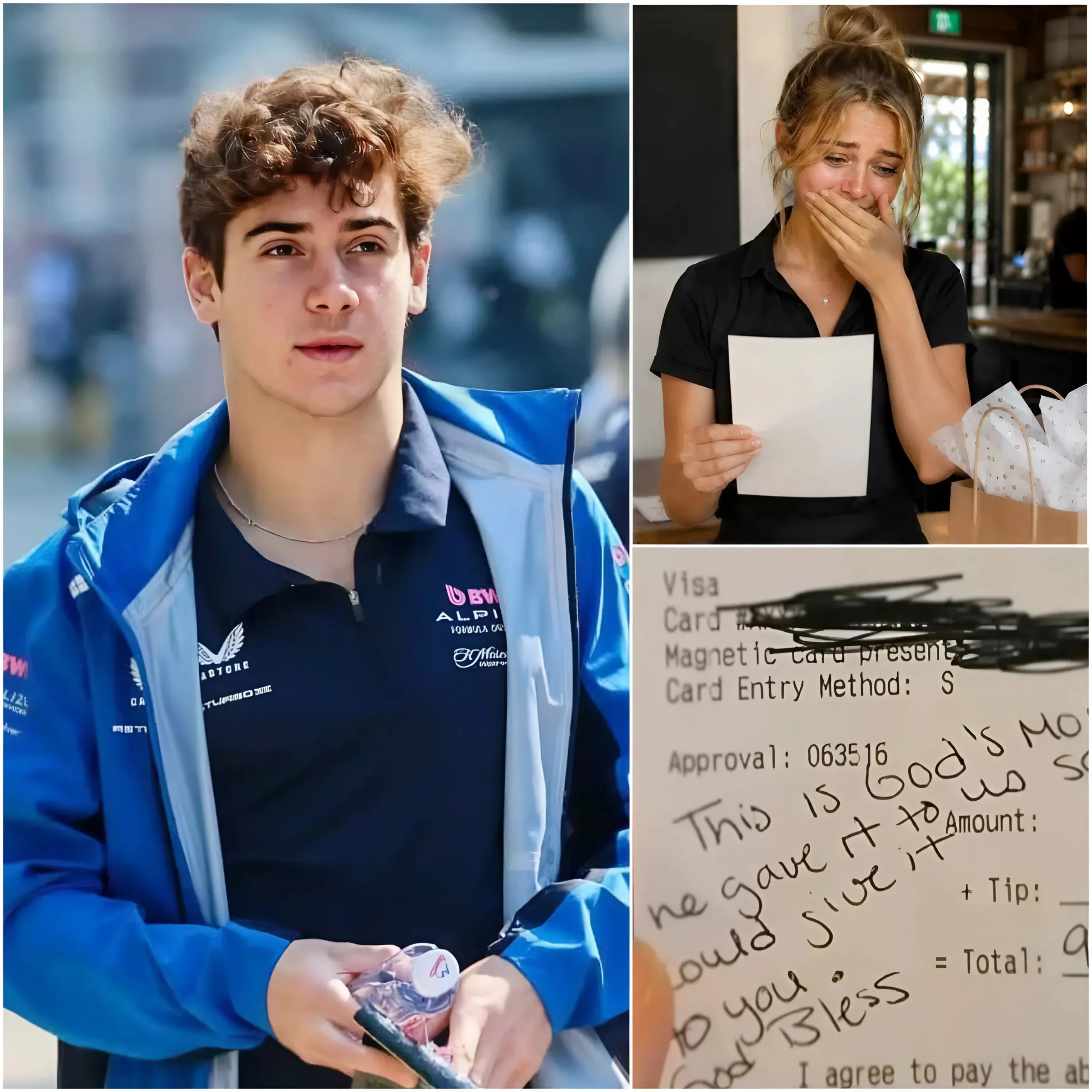 Cover Image for 🏎️💖 Sera, una camarera de 20 años que trabajaba en una pequeña cafetería de Warrington para ayudar a su familia a superar dificultades económicas,