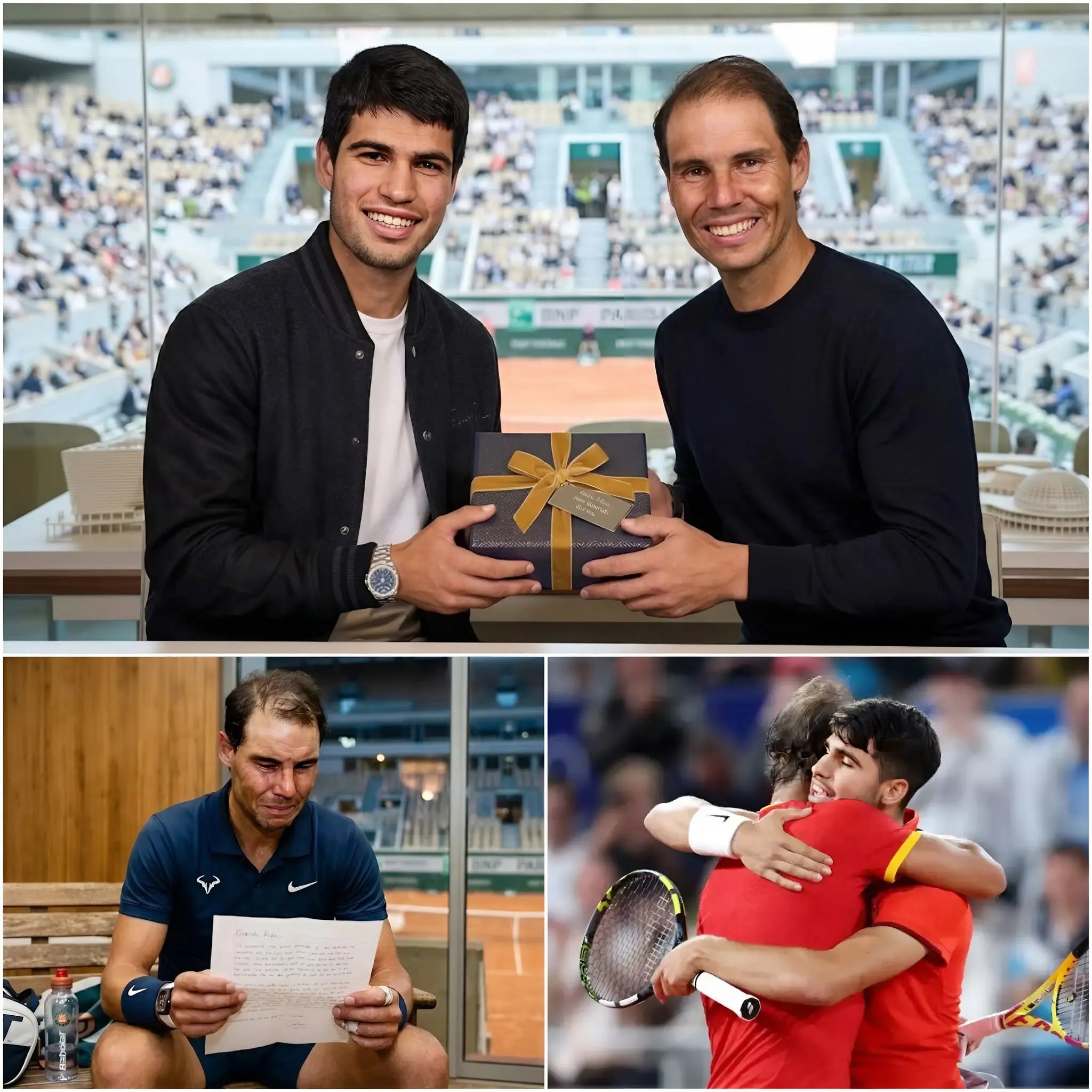Cover Image for 🎁30 MINUTES AGO: Carlos Alcaraz was in Mallorca to wish Rafael Nadal a happy birthday in a truly emotional moment for the tennis world.