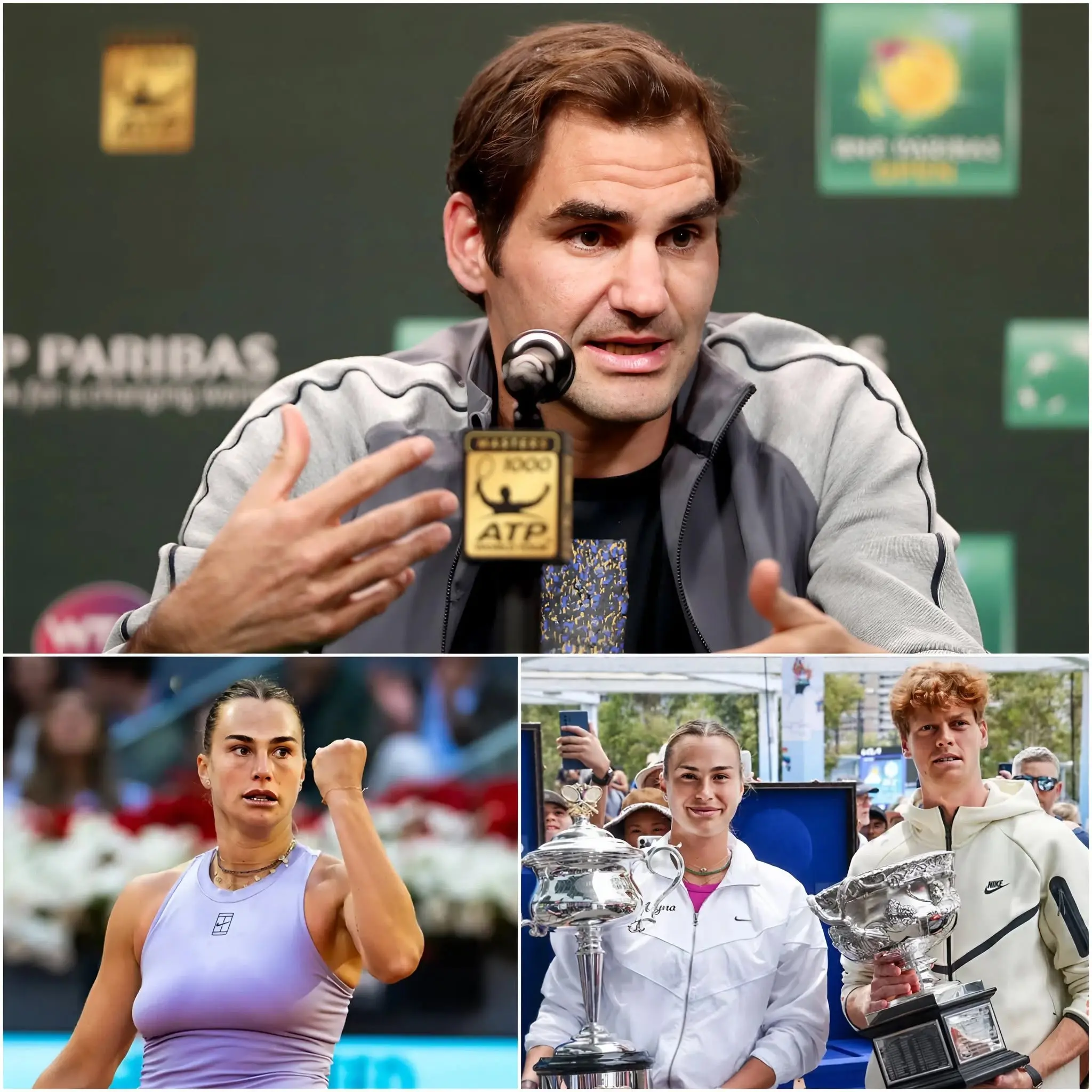 Cover Image for 🎾🔥 “Don’t humiliate others for their failures! We never know what they’ve been through…” Legendary Swiss tennis player Roger Federer caused a massive media stir by publicly defending Aryna Sabalenka amidst the intense controversy following her recent defeat.