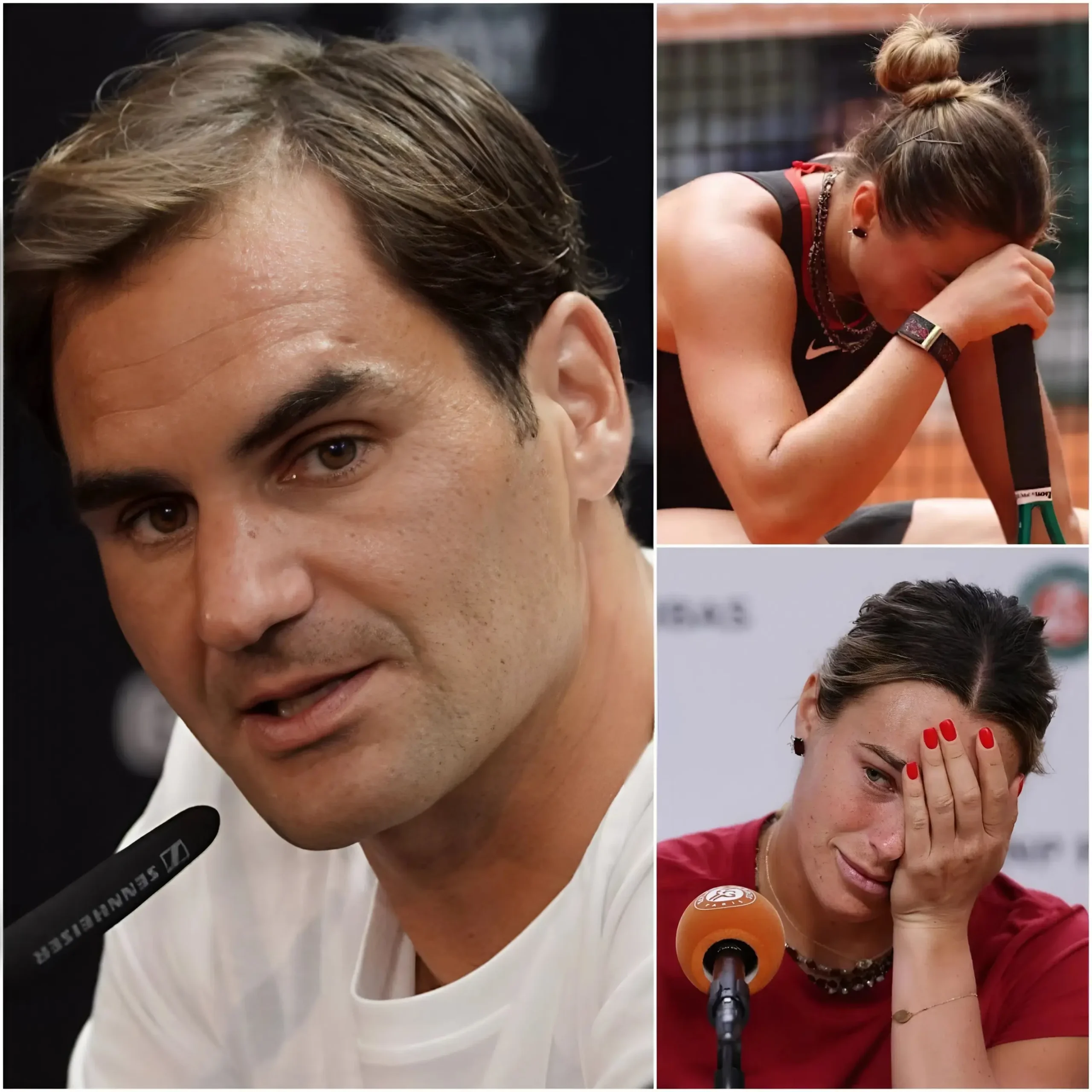 Cover Image for 🎾🔥 “No humilles a los demás por sus fracasos”: se dice que Roger Federer defendió a Aryna Sabalenka en medio de la acalorada polémica tras su reciente derrota.