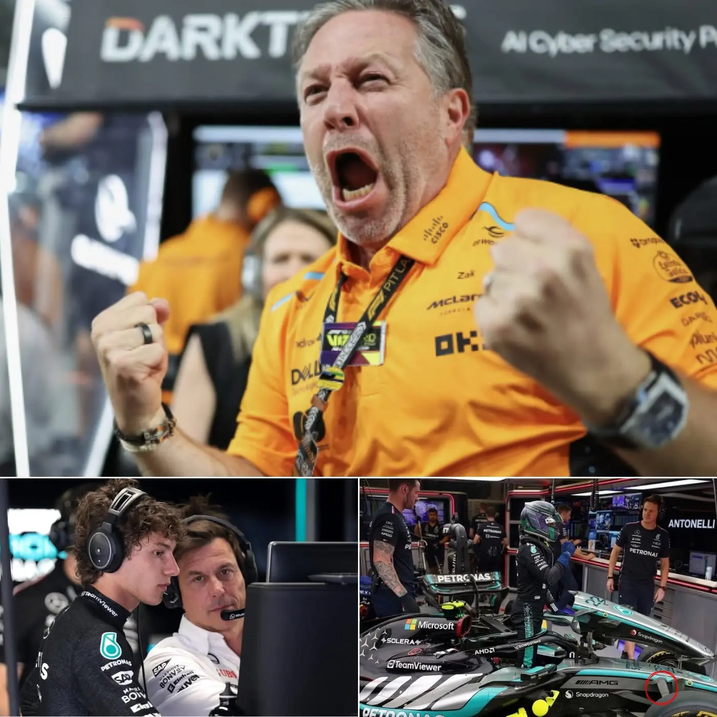Cover Image for “Perché a Kimi Antonelli è stato sostituito il motore prima del Gran Premio di Monaco?” La McLaren chiede spiegazioni alla FIA in merito al cambio di motore di Kimi: la controversa mossa della Mercedes scuote il mondo della F1. 👇👇