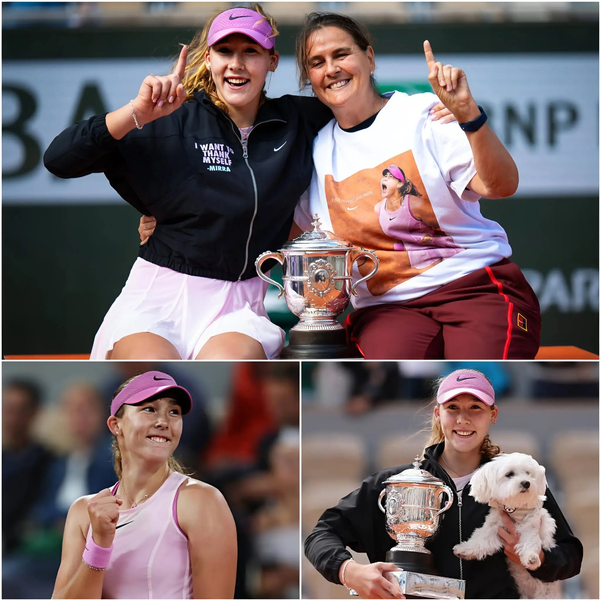 Cover Image for ❤️🏆 “This victory is for my mother…” Mirra Andreeva could not hide her emotions when asked about winning the first Grand Slam title of her career at Roland Garros 2026.