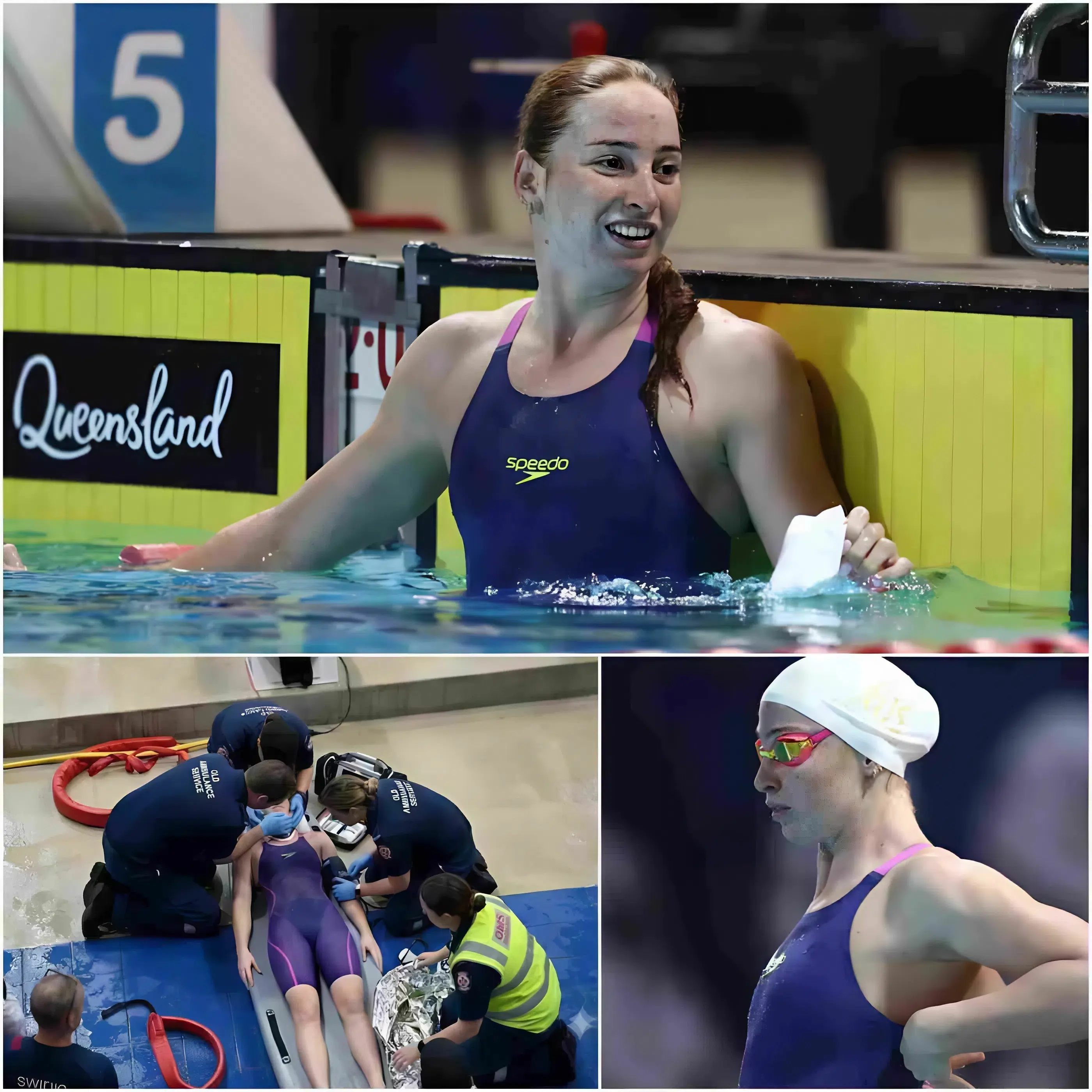 Cover Image for 😢SAD NEWS: During the 2026 Australian Swimming Trials, Mollie O’Callaghan suffered a serious shoulder injury while competing in the 200m individual medley. Medical staff rushed to her aid while her coach and teammates were stunned with fear….See the full story in the first comment below👇