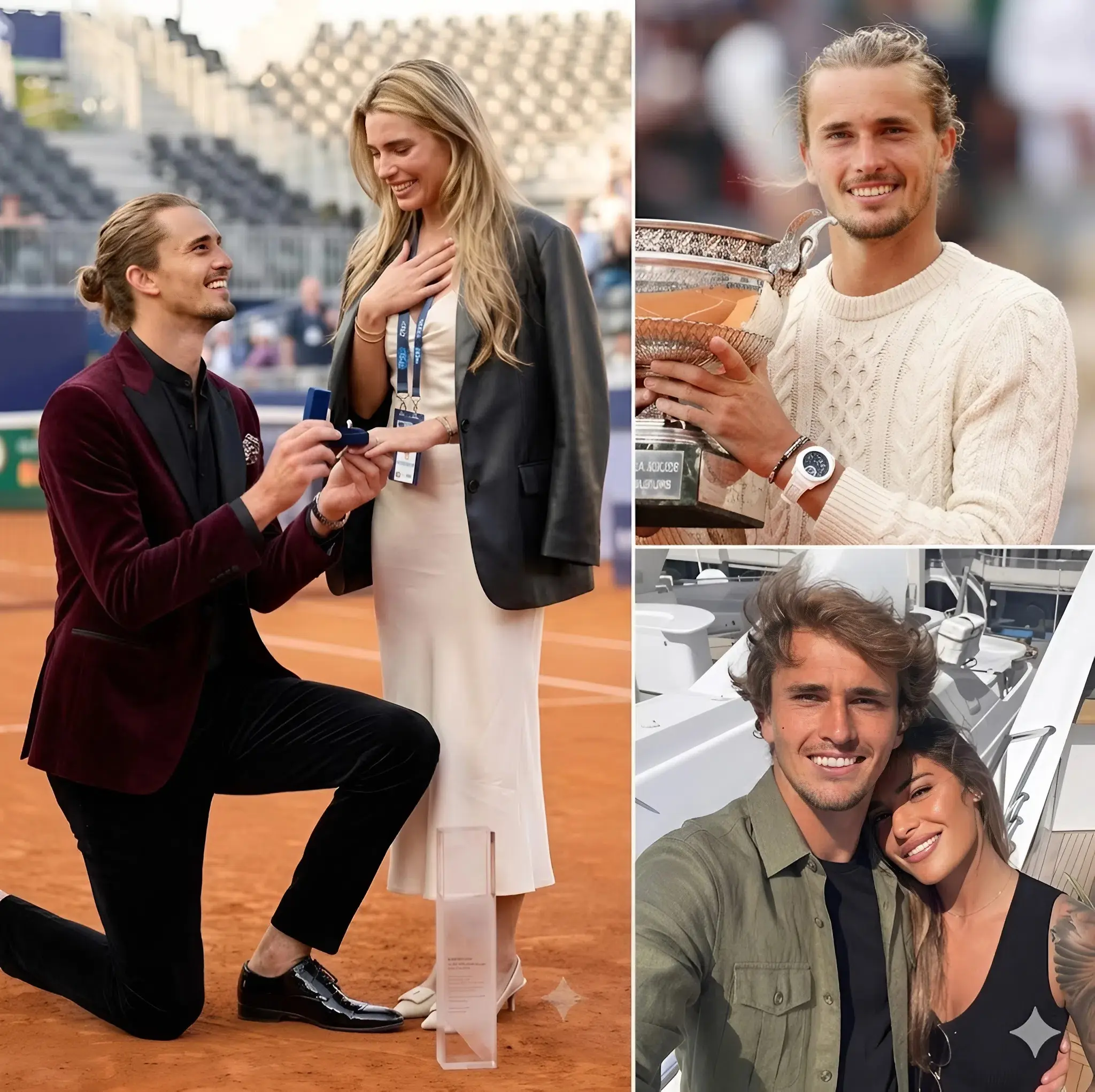 Cover Image for 🚨💍 THE MOMENT THAT LEFT ROLAND-GARROS HOLDING ITS BREATH! Immediately after lifting the historic Grand Slam title at Roland-Garros, Alexander Zverev unexpectedly