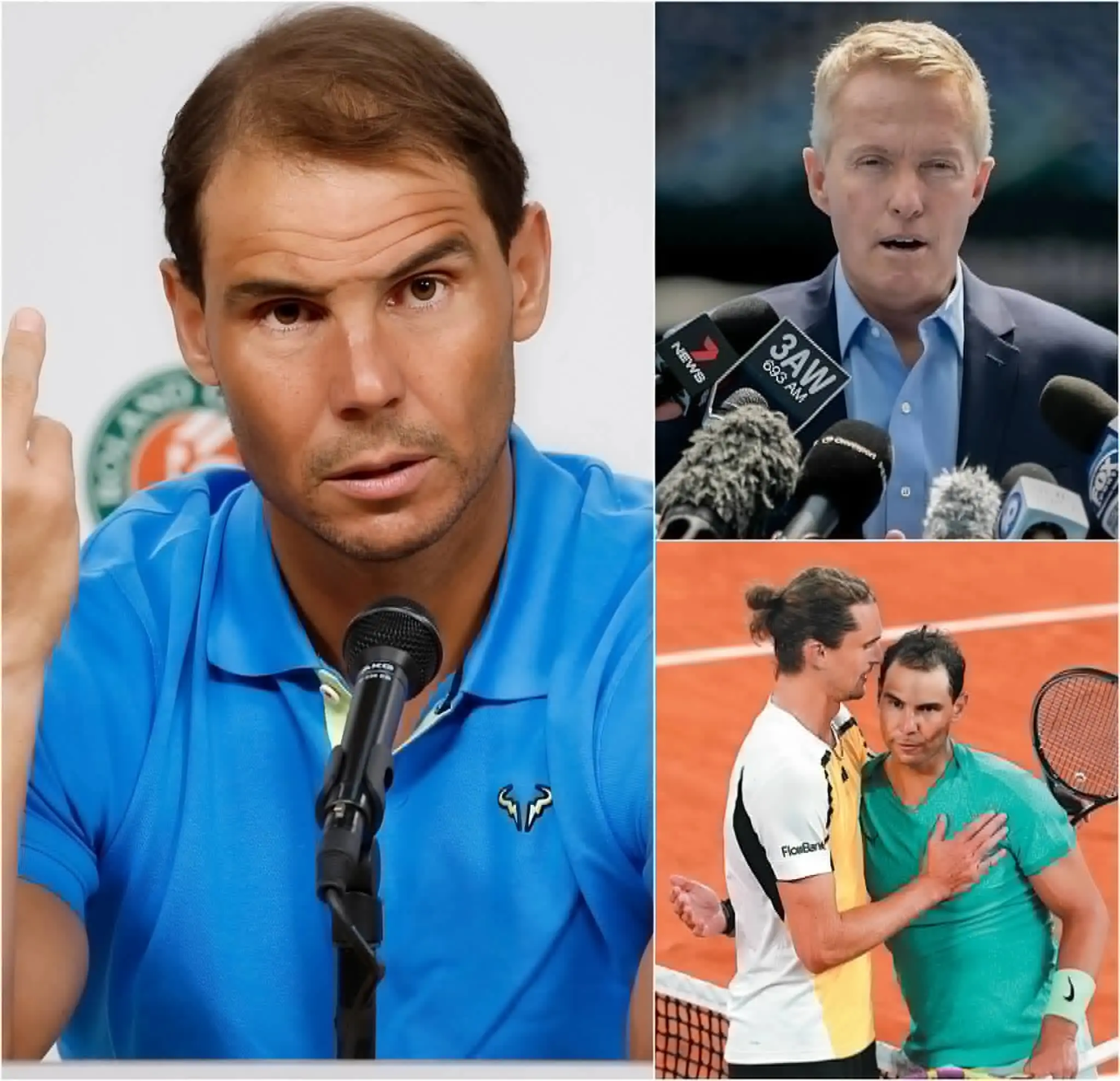 Cover Image for “SHUT UP! WHO DO YOU THINK YOU ARE TO MAKE SUCH UNPROFESSIONAL COMMENTS?” The entire Nine Network studio fell silent as Rafael Nadal erupted in anger and immediately shut down all criticism.