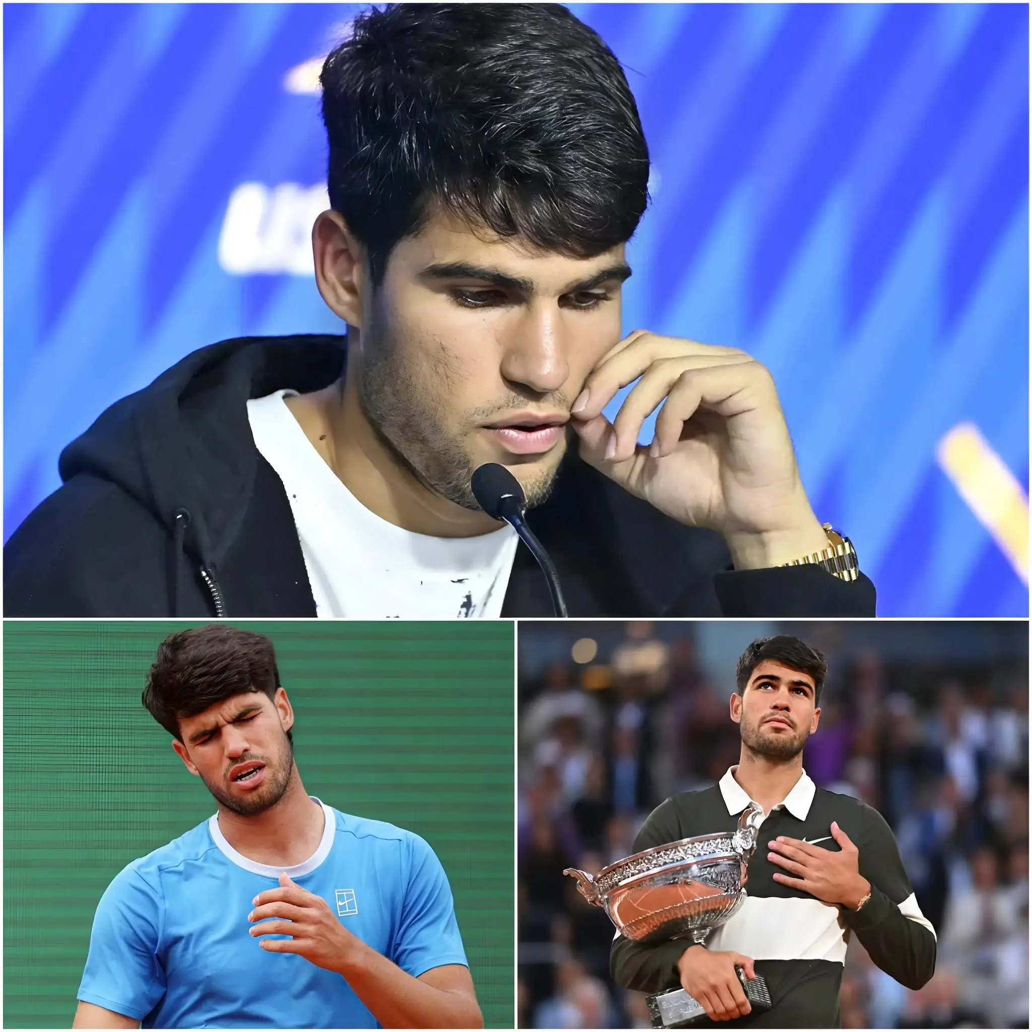 Cover Image for 💔😰 “REALMENTE NO ME QUEDA MUCHO TIEMPO…” — El tenista español Carlos Alcaraz ha conmocionado al mundo del deporte tras una declaración inesperada sobre su estado de salud, dejando a aficionados y medios en total shock.