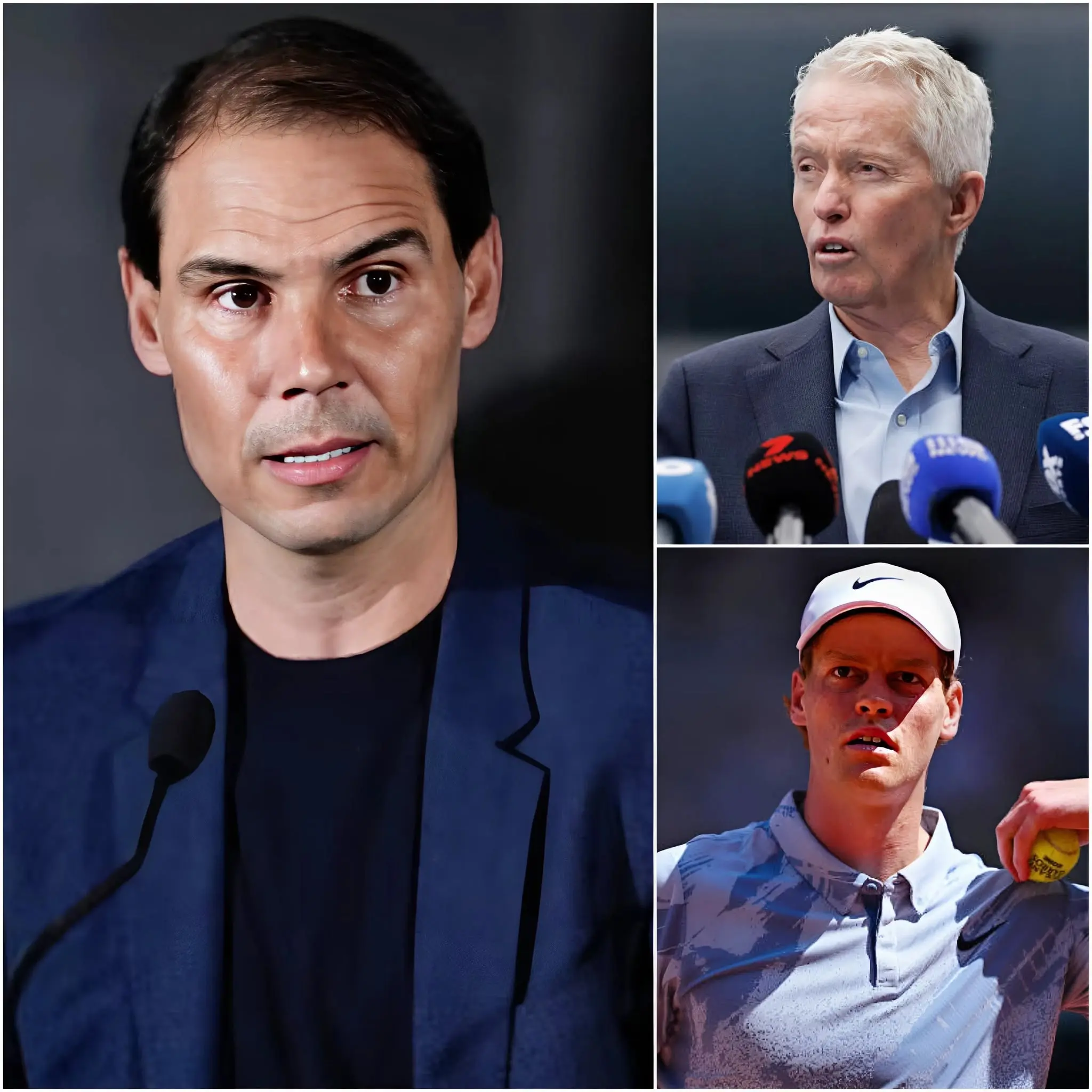Cover Image for 🎾🔥 “BASTA! CHI CREDE DI ESSERE PER GIUDICARE UN ATLETA IN QUESTO MODO?” — Lo studio di Nine Network è rimasto paralizzato per alcuni secondi quando Rafael Nadal è improvvisamente esploso, interrompendo completamente il clima di polemica che stava degenerando.