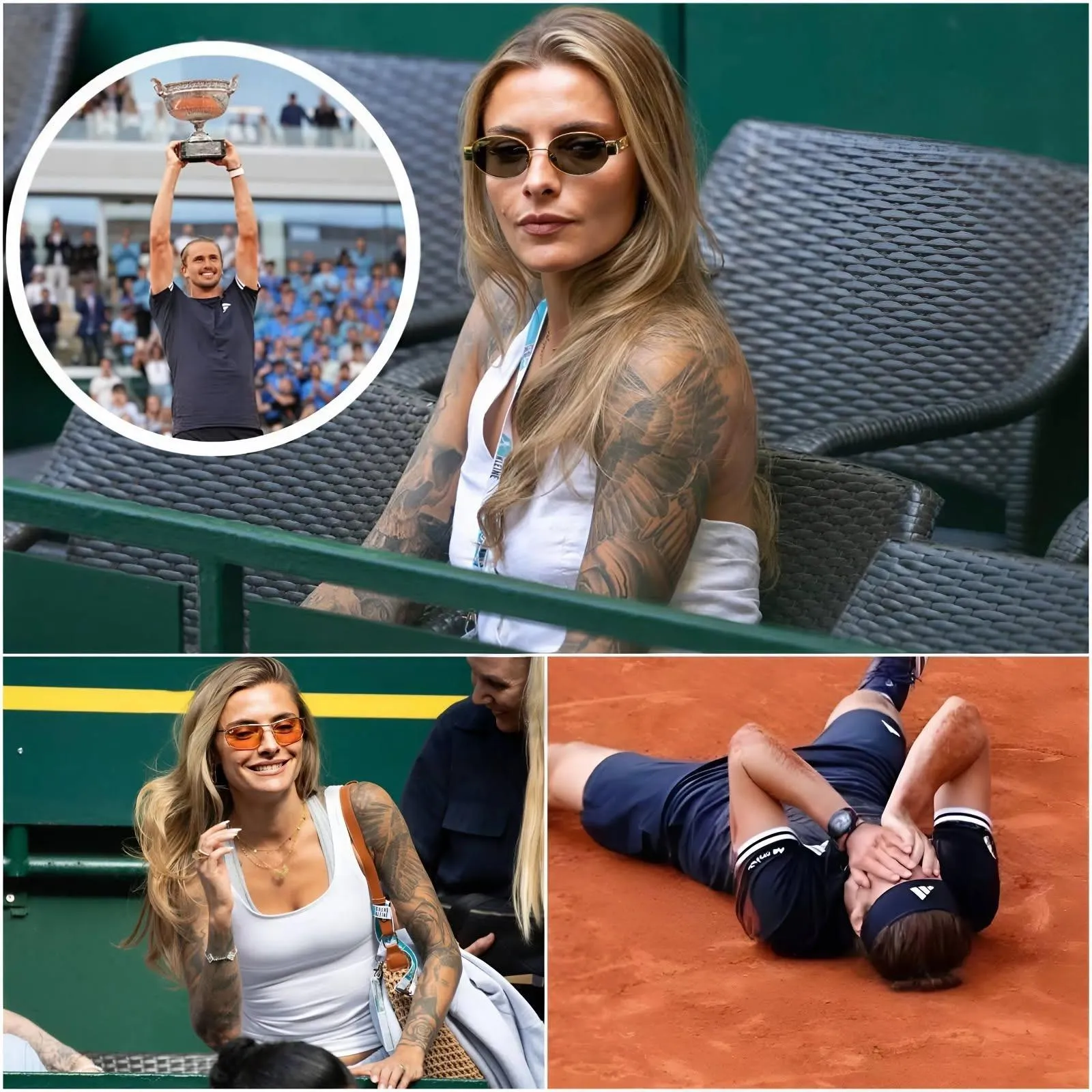 Cover Image for 😢🎾 “No un campeón… sino un hombre que ha pasado por el infierno para llegar a lo más alto…” — Sophia Thomalla no pudo contener las lágrimas al compartir la conmovedora historia del increíble viaje de Alexander Zverev.