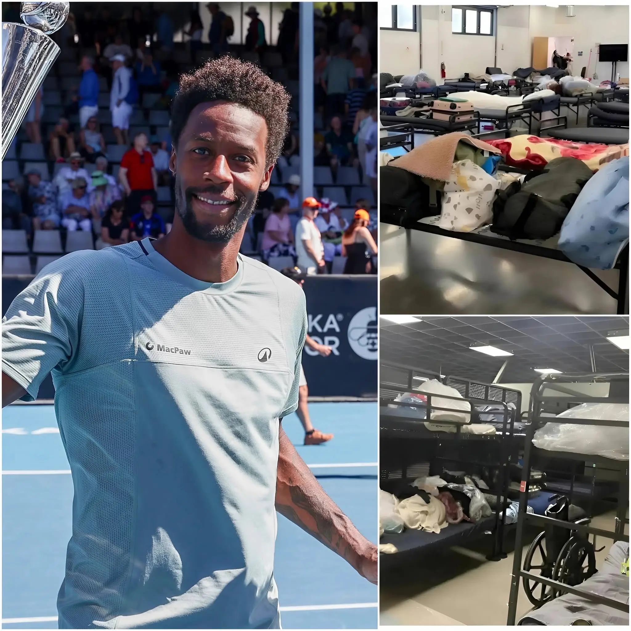 Cover Image for 🚨 LATEST NEWS: Instead of buying luxury cars or making extravagant investments, French tennis player Gaël Monfils has reportedly quietly donated $1.3 million to build a shelter for homeless people in his hometown.
