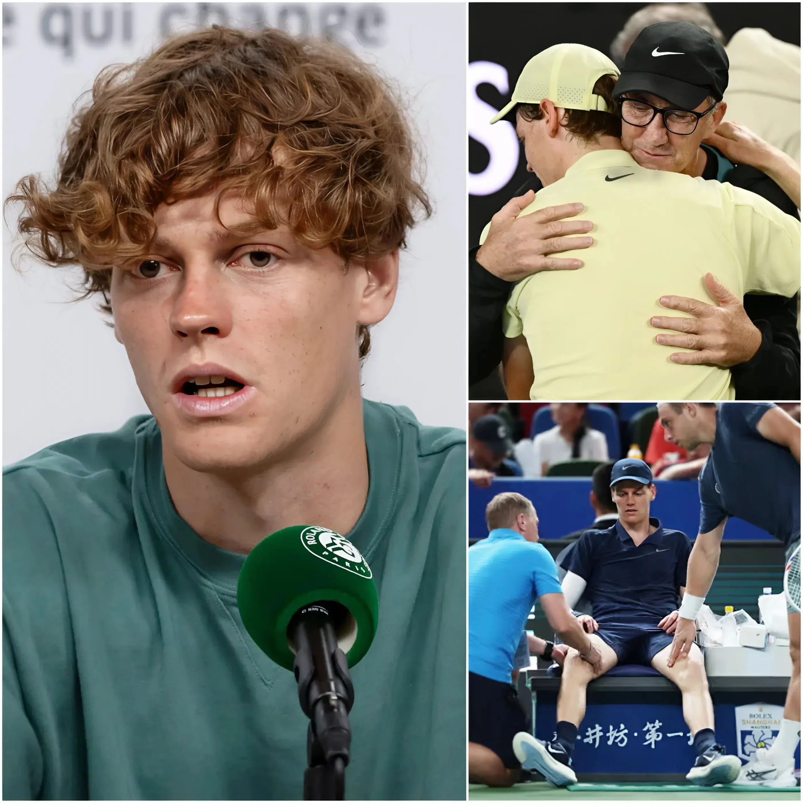 Cover Image for 😢🔥 “ESTA ES LA DECISIÓN MÁS DIFÍCIL… PERO NOS VEMOS OBLIGADOS A RETIRARNOS DE LOS PRÓXIMOS TORNEOS.” Jannik Sinner y su entrenador Darren Cahill dejaron al mundo del tenis completamente en shock con un anuncio inesperado tras la reciente derrota de Sinner.