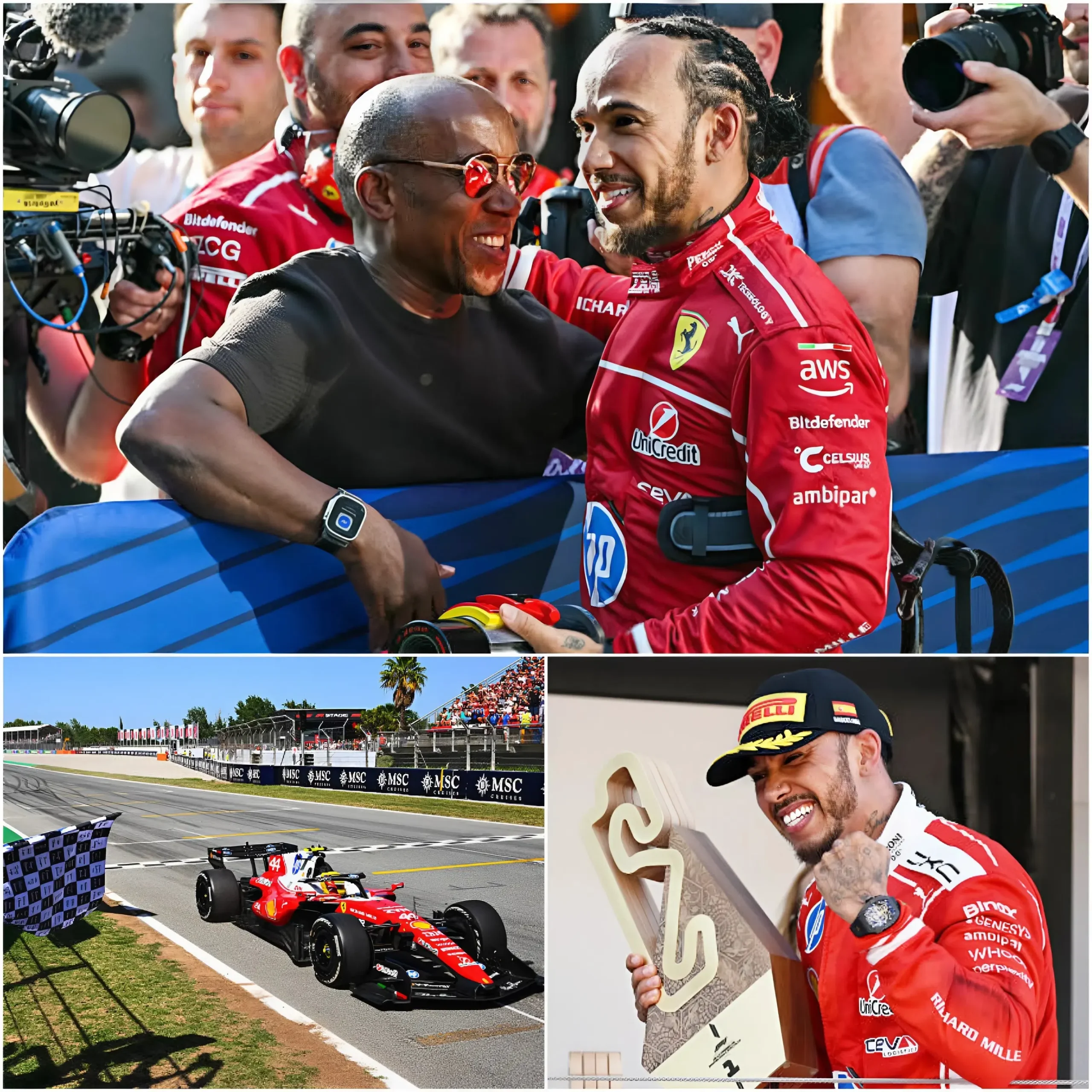 Cover Image for 🏆🏎️ “This victory… I dedicate it to my father.” Lewis Hamilton could not hide his emotions after winning the Barcelona Catalunya 2026 race, delivering a powerful tribute that immediately caught everyone’s attention.