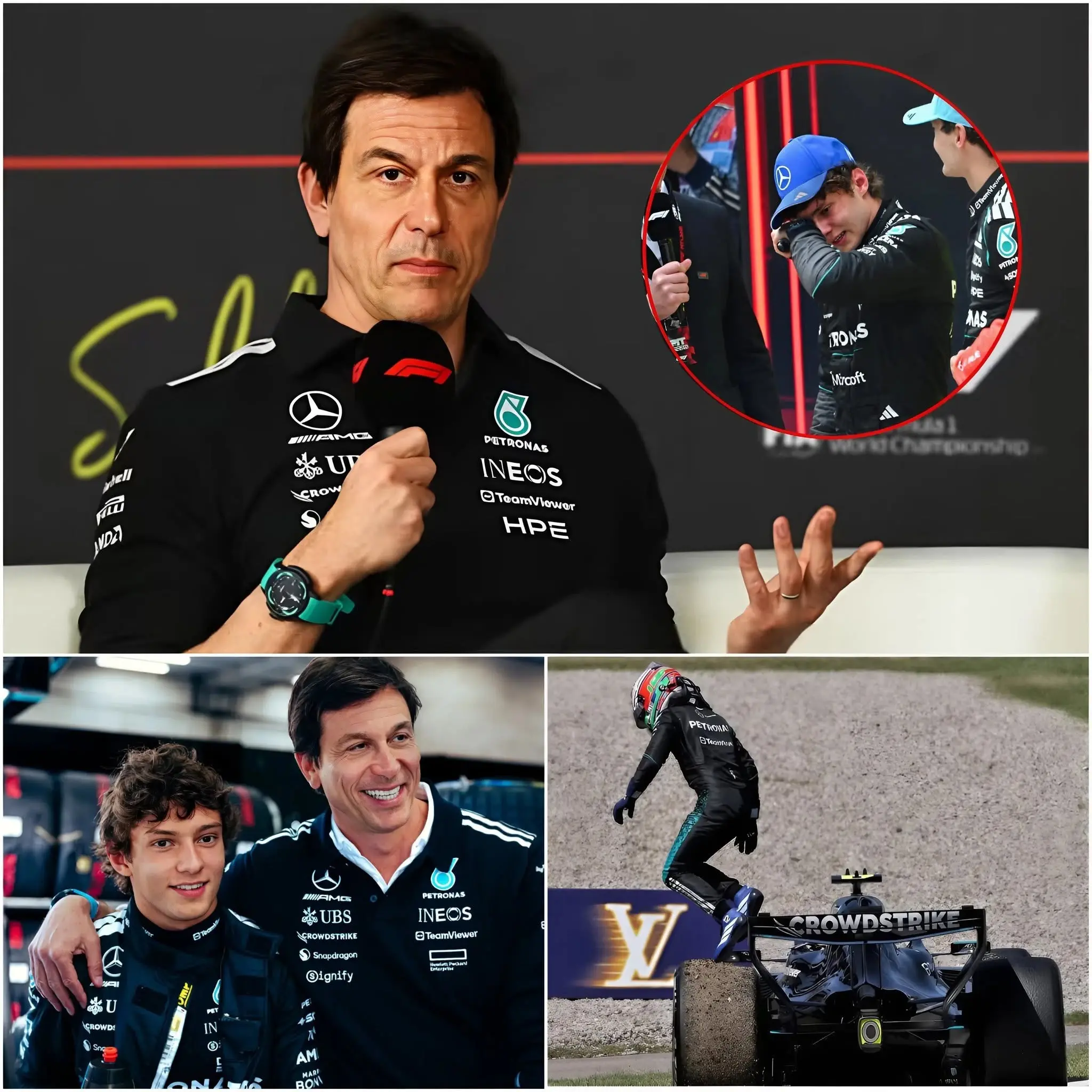 Cover Image for 🚨 BREAKING NEWS — Toto Wolff has just revealed the reason why Kimi Antonelli did not achieve the result he had hoped for during the Barcelona-Catalonia Grand Prix. The young Italian driver had a difficult race and was unable to fight for the positions he had in mind.