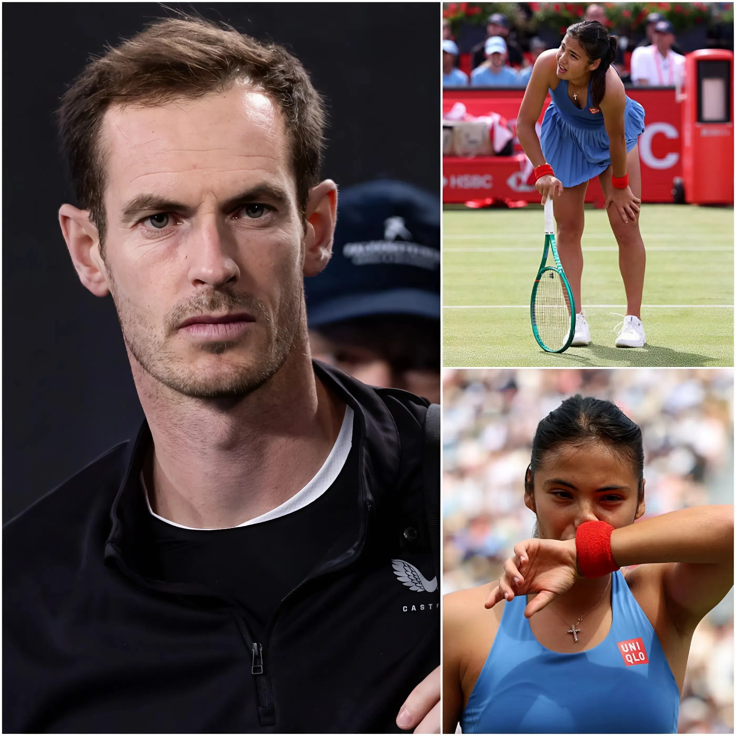 Cover Image for 🎾💙 “NO LA JUZGUEN POR UN SOLO FRACASO.” – Tan solo unas horas después de que Emma Raducanu se desplomara en la final del Campeonato HSBC 2026, Andy Murray rompió el silencio con un emotivo mensaje.