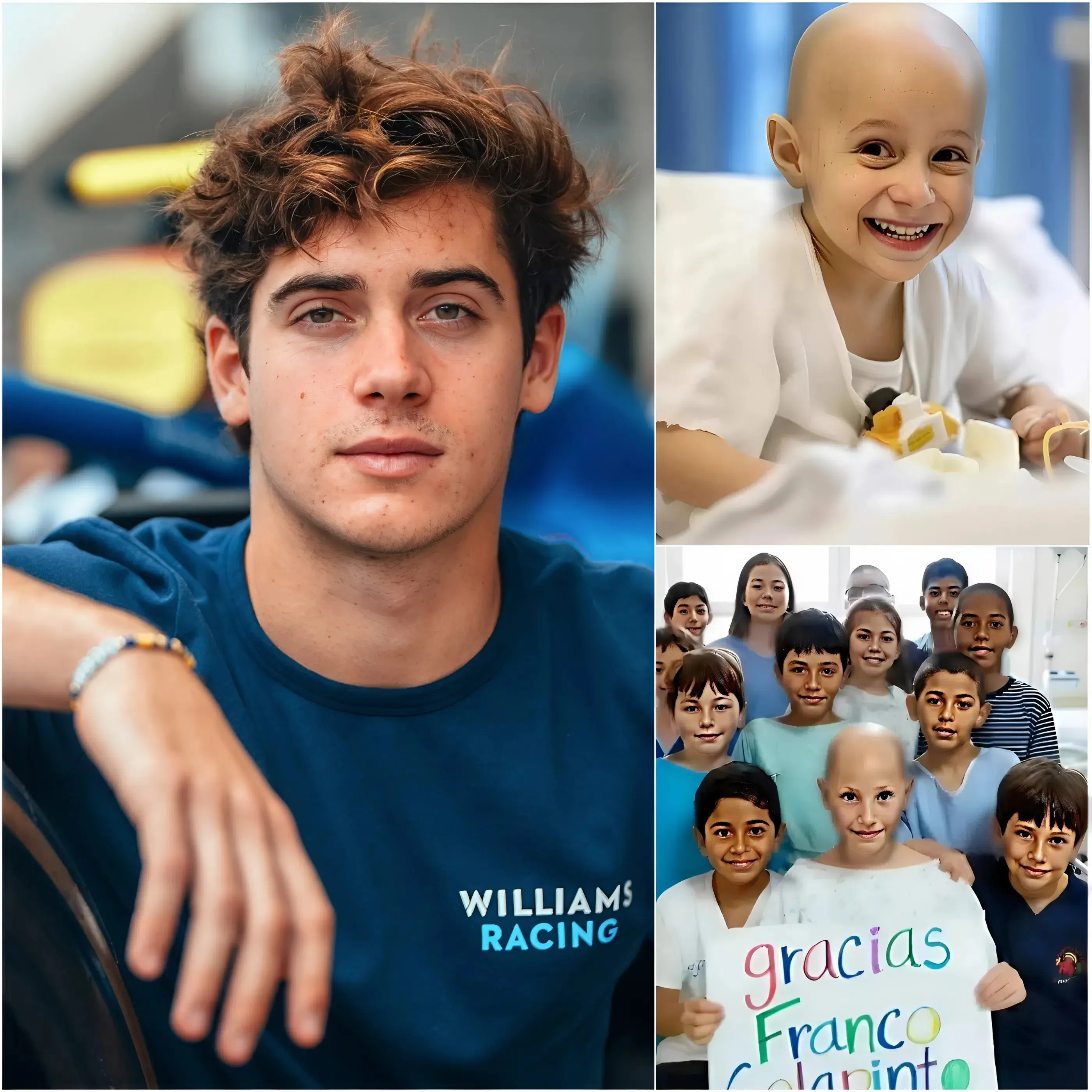 Cover Image for 💖Pocas personas lo sabían hasta que el hospital lo reveló: Franco Colapinto pagó en silencio la cirugía cerebral que salvó la vida de un niño de 8 años después de enterarse de su último deseo de conocer