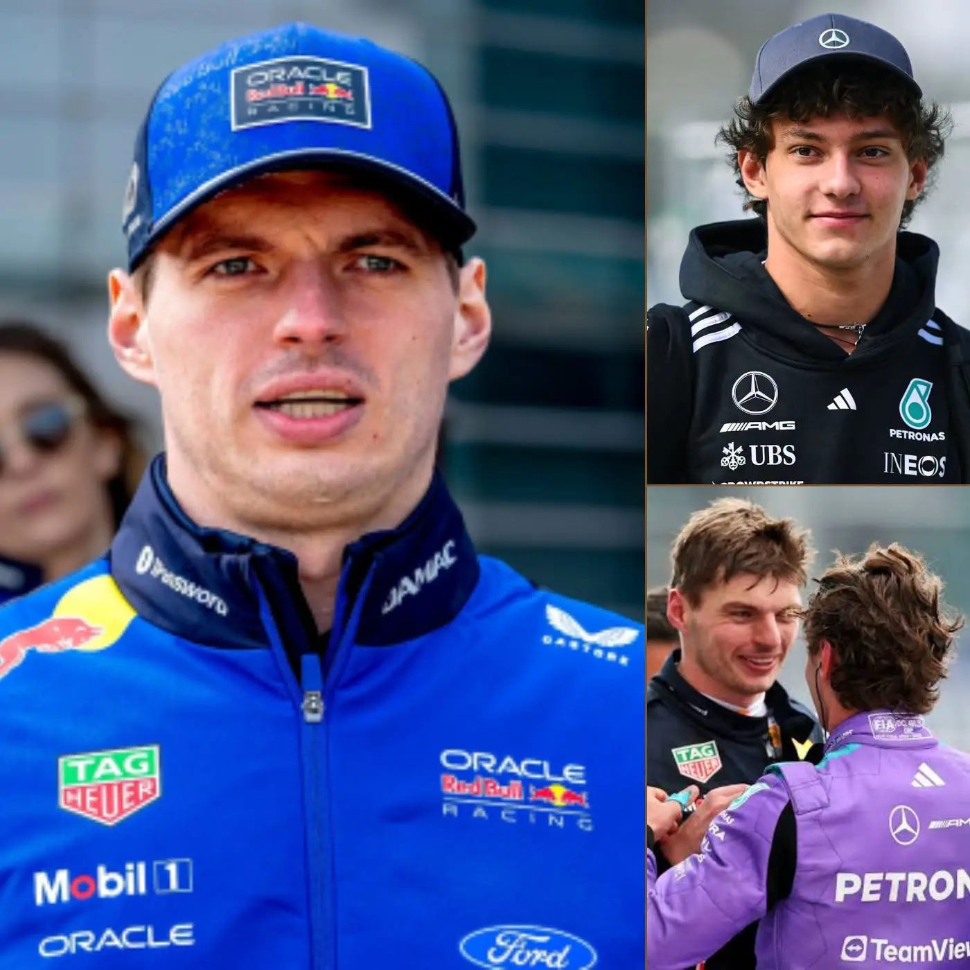 Cover Image for “SAPEVAVO DA TEMPO CHE KIMI ANTONELLI SAREBBE STATO UNA VERA MINACCIA PER LA F1…” — Max Verstappen riconosce il talento straordinario del giovane italiano