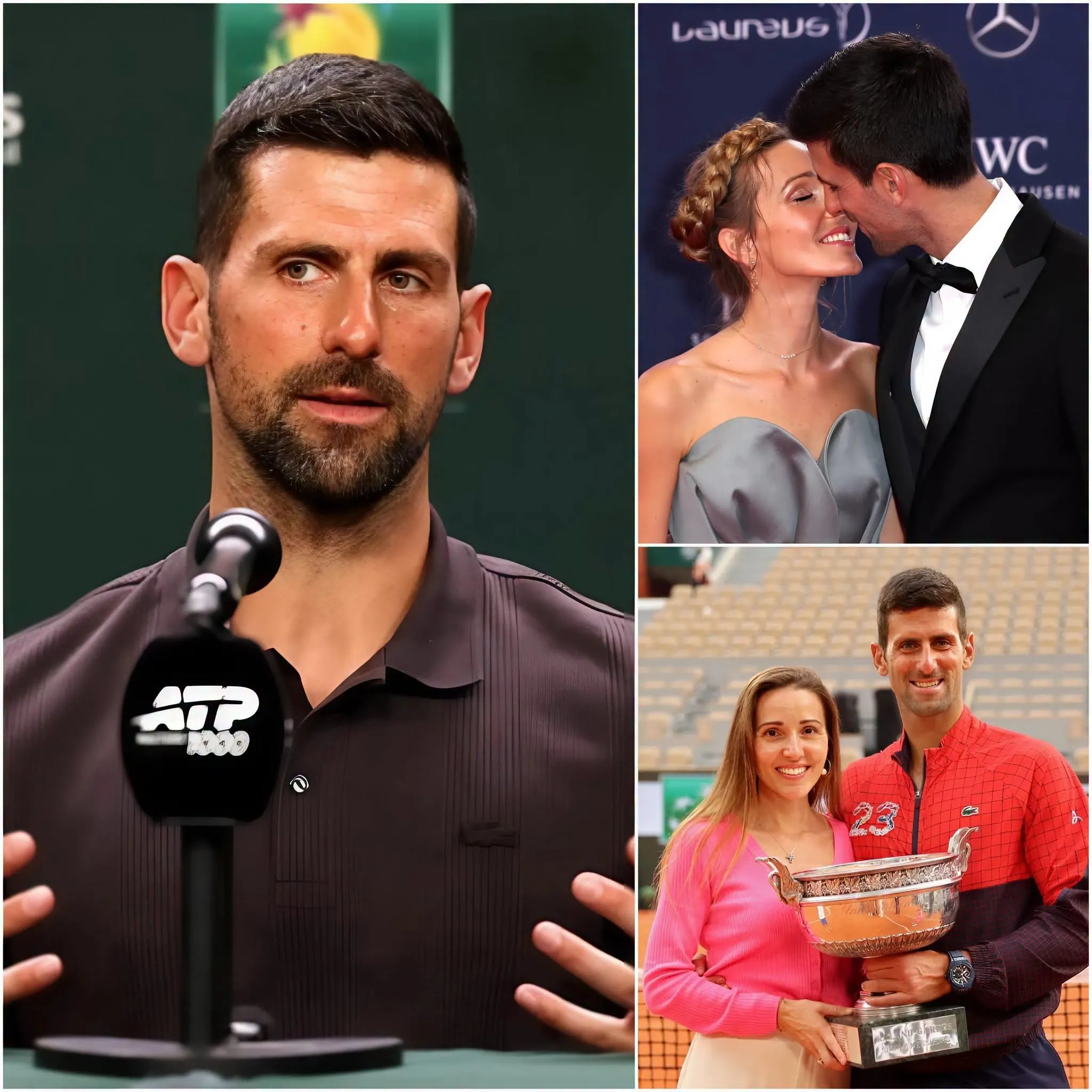 Cover Image for 🚨💔 “Hay cosas sobre las que no puedo seguir guardando silencio para siempre…” — Con apenas unas palabras, Novak Djokovic habría provocado una auténtica tormenta de reacciones al insinuar que la imagen pública de Jelena Djokovic