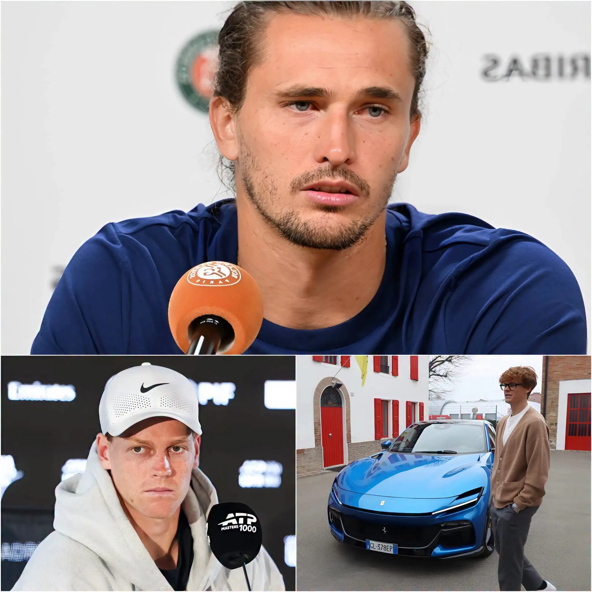 Cover Image for 🚨LATEST NEWS — “I don’t need 20 Ferraris to be happy…” Alexander Zverev is said to have declared, sparking a heated debate among fans after a phrase interpreted as an indirect dig at Jannik Sinner, with the German who underlined how the true happiness of a tennis player is not measured in