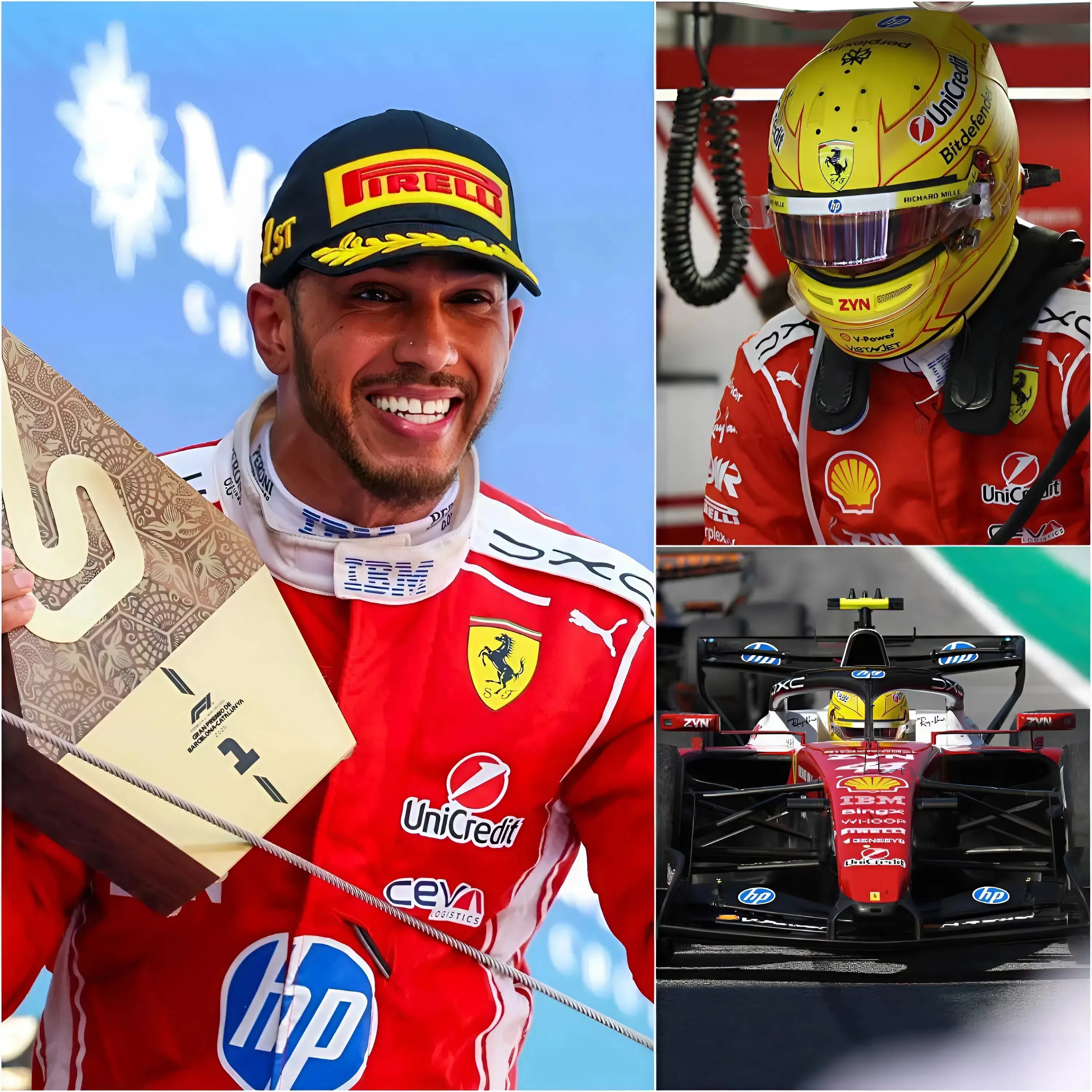 Cover Image for 🚨 F1 BREAKING NEWS: “I’m slowly finding myself again…” — Lewis Hamilton was overcome with emotion after claiming his first victory with Ferrari, bringing an end to a long period of doubt and pressure.