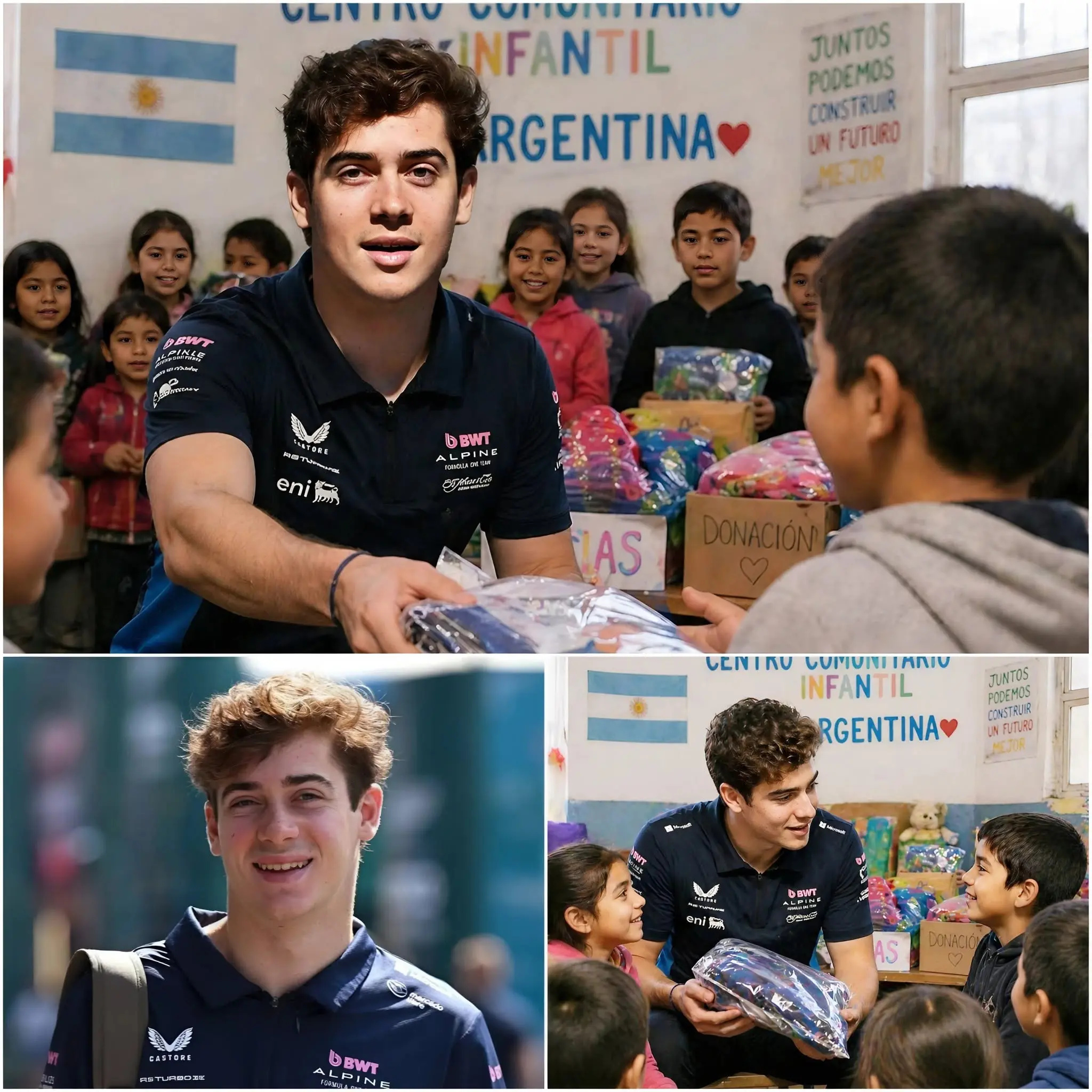 Cover Image for 💖 En lugar de comprar un superdeportivo o realizar una inversión lujosa, el joven piloto Franco Colapinto gastó discretamente 3 millones de libras para construir un centro de formación profesional gratuito destinado a jóvenes desempleados en su ciudad natal en Argentina