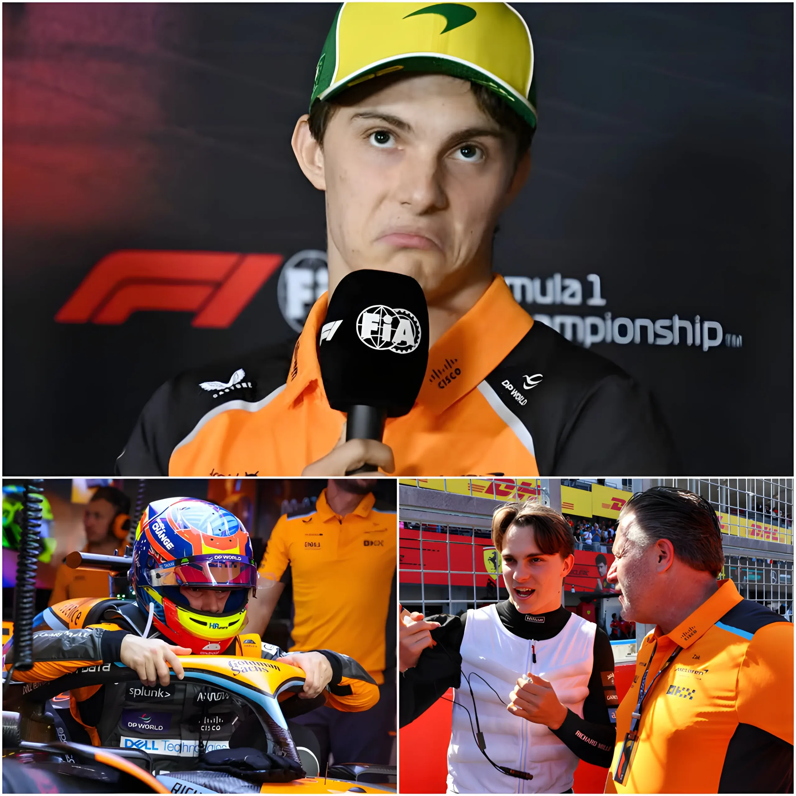 Cover Image for “IF McLAREN WERE REALLY DEVELOPING THE NEW REAR WING SOLELY TO SUIT LANDO NORRIS… THEN I PROBABLY WOULDN’T HAVE BEEN INVOLVED IN THIS PROJECT BEFORE THE AUSTRIAN GRAND PRIX.” — Oscar Piastri’s frustration reportedly erupted inside McLaren amid suspicions
