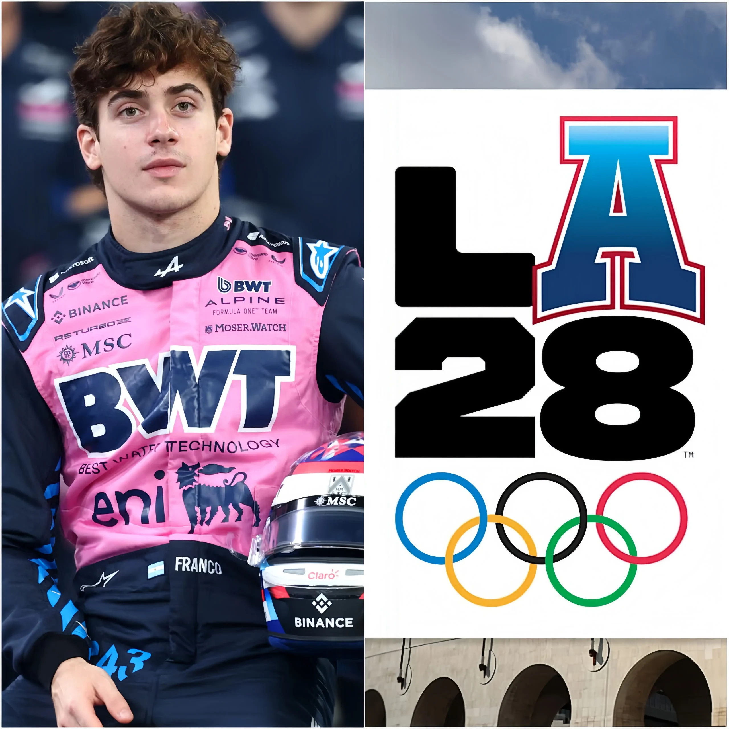 Cover Image for 🚨 BOMBAZO MUNDIAL: Franco Colapinto deja atrás a todos sus rivales y es oficialmente elegido como el gran representante argentino de la Fórmula 1 para los Juegos Olímpicos de 2028. Lo que dijo inmediatamente después del anuncio hizo emocionar hasta las lágrimas a miles de aficionados. 🇦🇷❤️👇