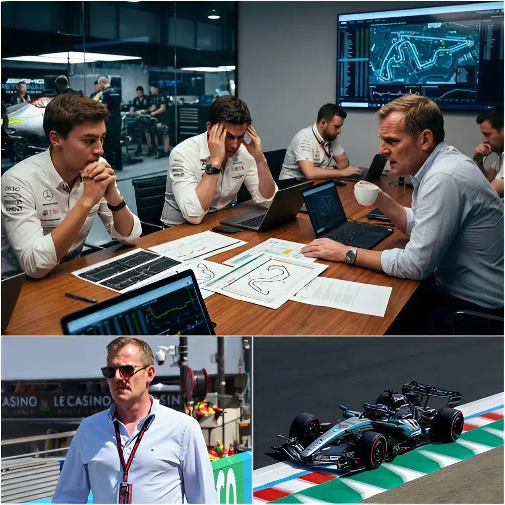 Cover Image for “I SAW GEORGE RUSSELL CRUMBLE AFTER MONACO… AND THAT WAS THE MOMENT I UNDERSTOOD THAT MERCEDES COULDN’T AFFORD ANY MORE MISTAKES.”