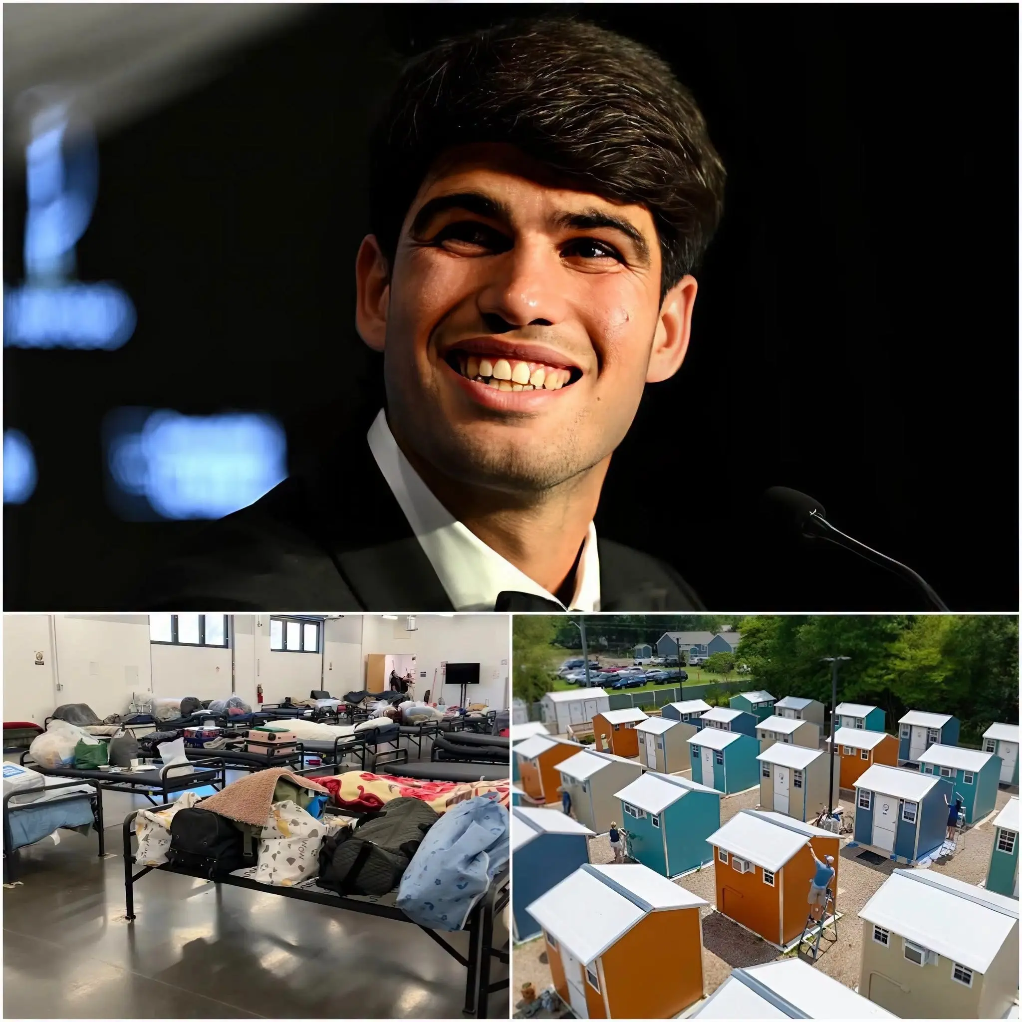Cover Image for ❤️🎾 TOUCHING NEWS: Carlos Alcaraz has thrilled millions of fans by unexpectedly announcing that he will donate the entirety of his €2.3 million in prizes from his most successful season to the construction of homes for the homeless in Spain. The Murcian tennis player explained in an emotional statement that success is meaningless if