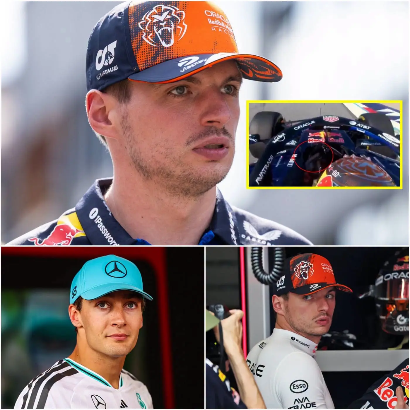 Cover Image for 😱 A CONFLICT INCREASED AT THE CIRCUIT? The free practice session took on an unexpected new dimension after Max Verstappen and George Russell became involved in a notable incident. Fans believe they see a clear sign of frustration in the footage, after which reactions on social media were unstoppable.