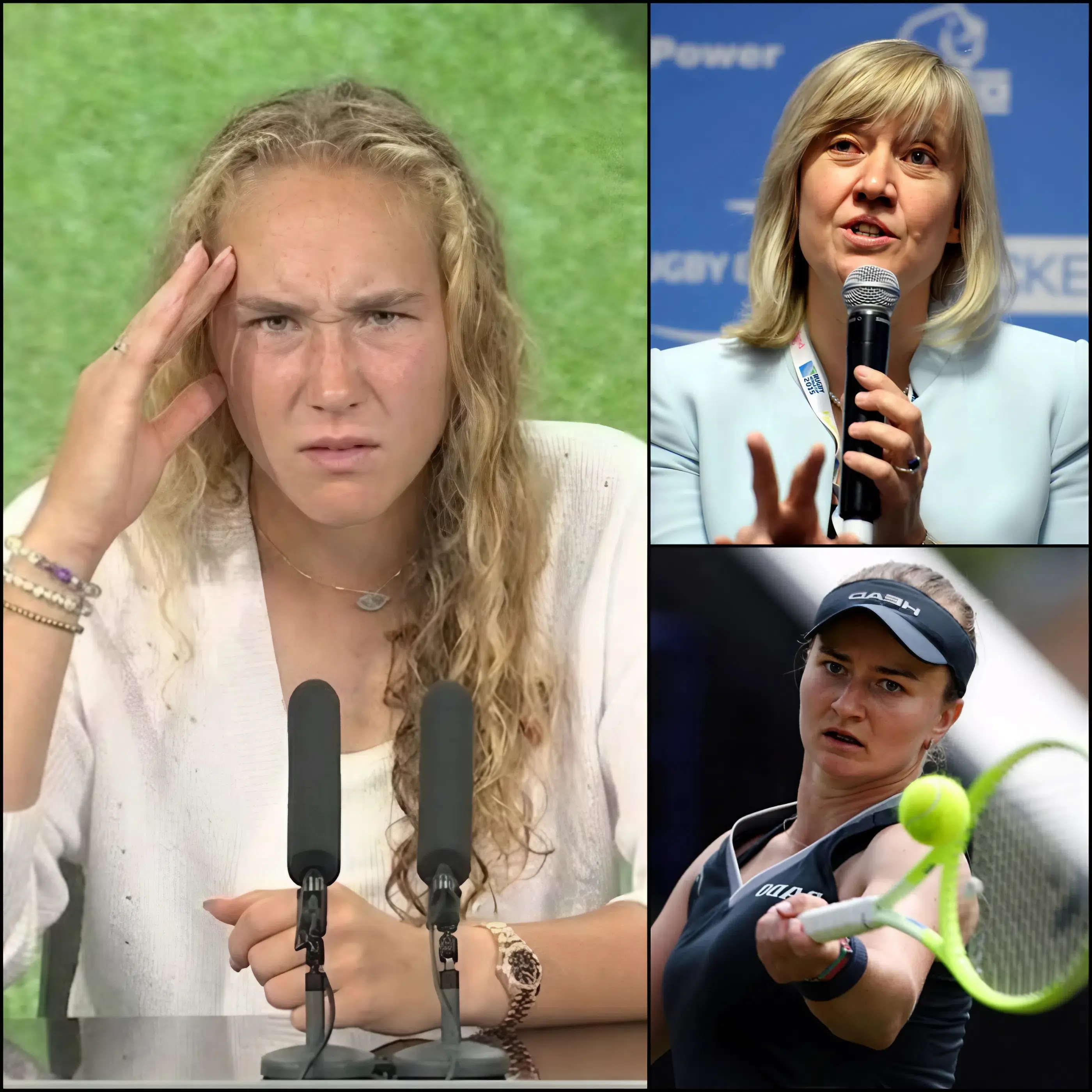 Cover Image for 🚨 “¡MALDITA SEA, ES UNA TRAMPOSA!” Apenas unos minutos después de su derrota en segunda ronda de Wimbledon 2026 ante Barbora Krej číková, Mirra Andreeva causó revuelo al acusar públicamente a la jugadora checa de usar tecnología ilegal y exigir una investigación urgente por parte de los organizadores de Wimbledon