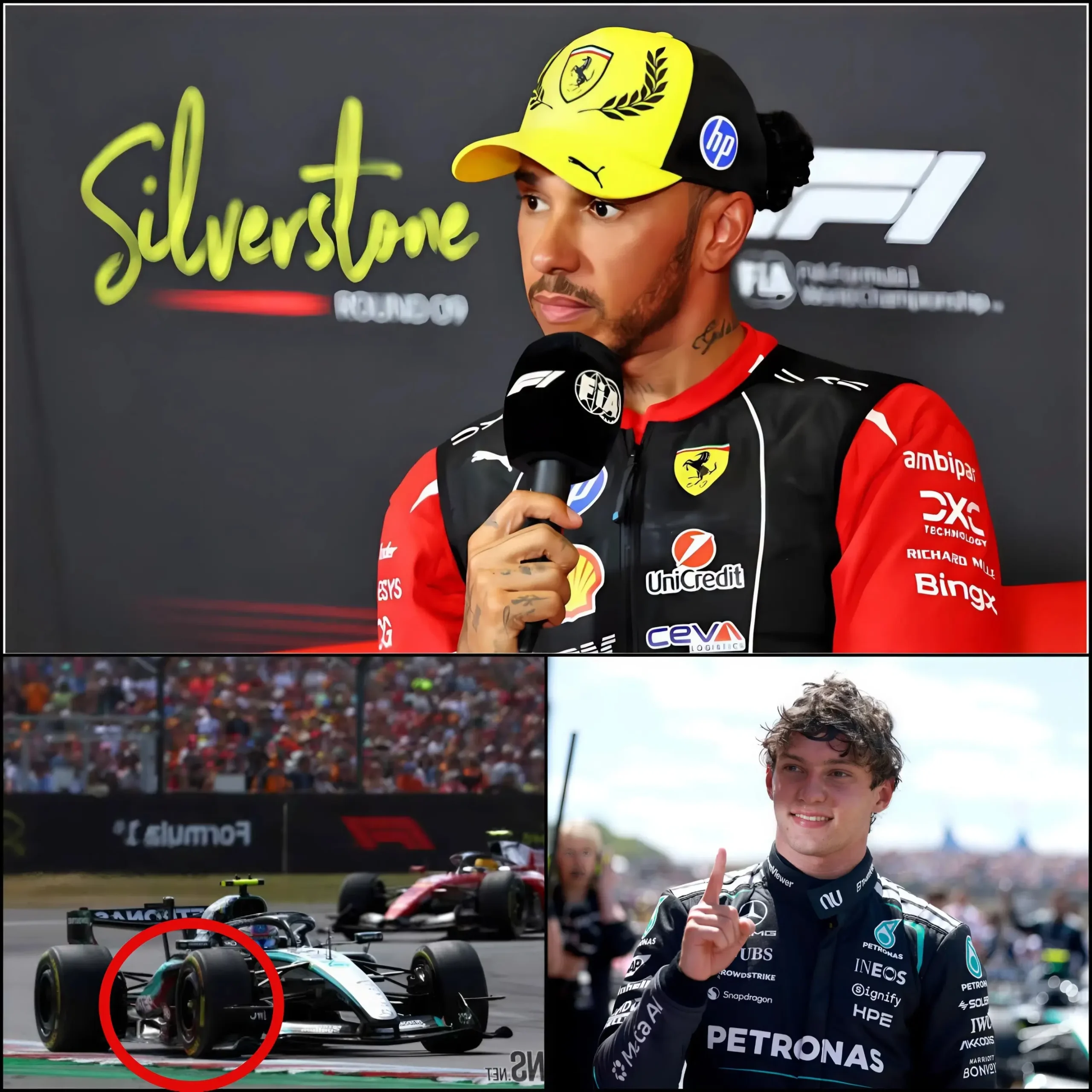 Cover Image for 🚨 ULTIM’ORA DA SILVERSTONE: Lewis Hamilton ha messo in discussione, in modo del tutto inaspettato, la velocità “insolitamente elevata” della Mercedes W17 dopo una deludente gara Sprint sul circuito di casa.