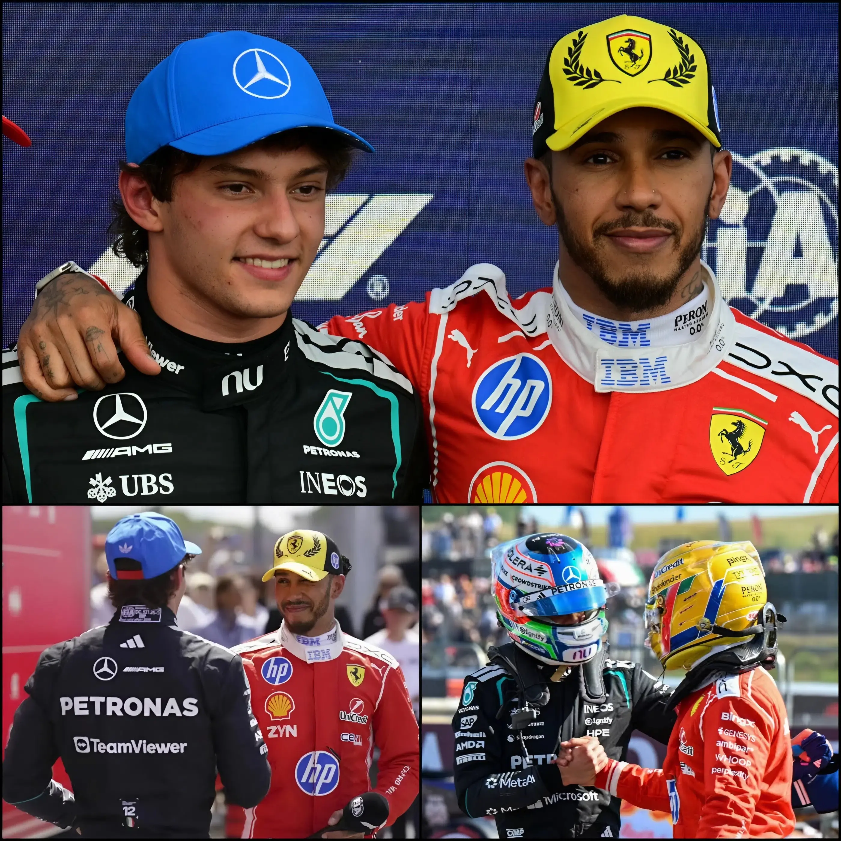 Cover Image for UN MOMENTO INDESCRIVIBILE A SILVERSTONE 💚 Pochi secondi dopo aver conquistato la vittoria a Silverstone 2026, Kimi Antonelli non ha festeggiato come tutti si aspettavano. Invece