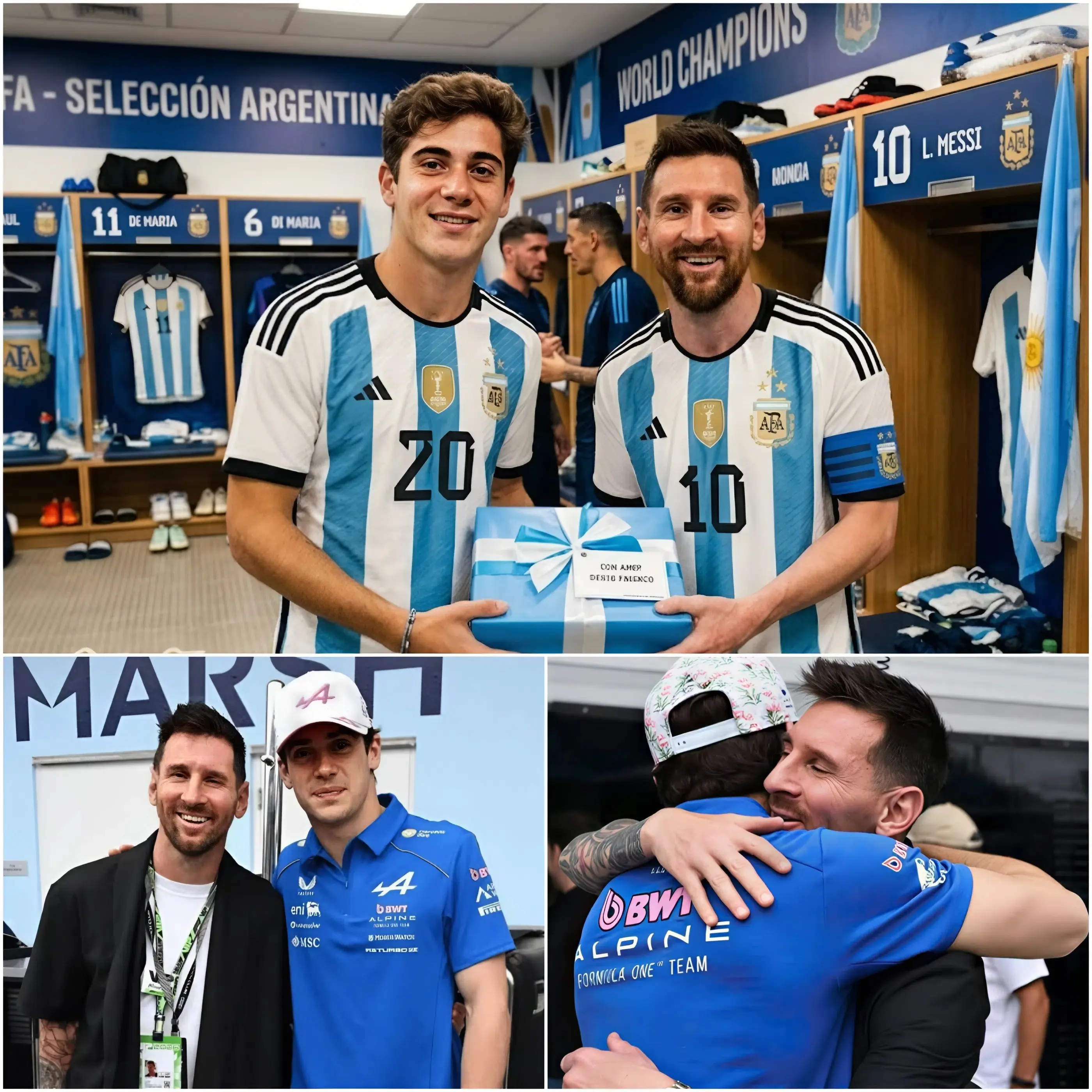 Cover Image for 💖Hace 30 minutos: El joven piloto argentino de F1, Franco Colapinto, conmovió hasta las lágrimas a todo el país y a la selección argentina
