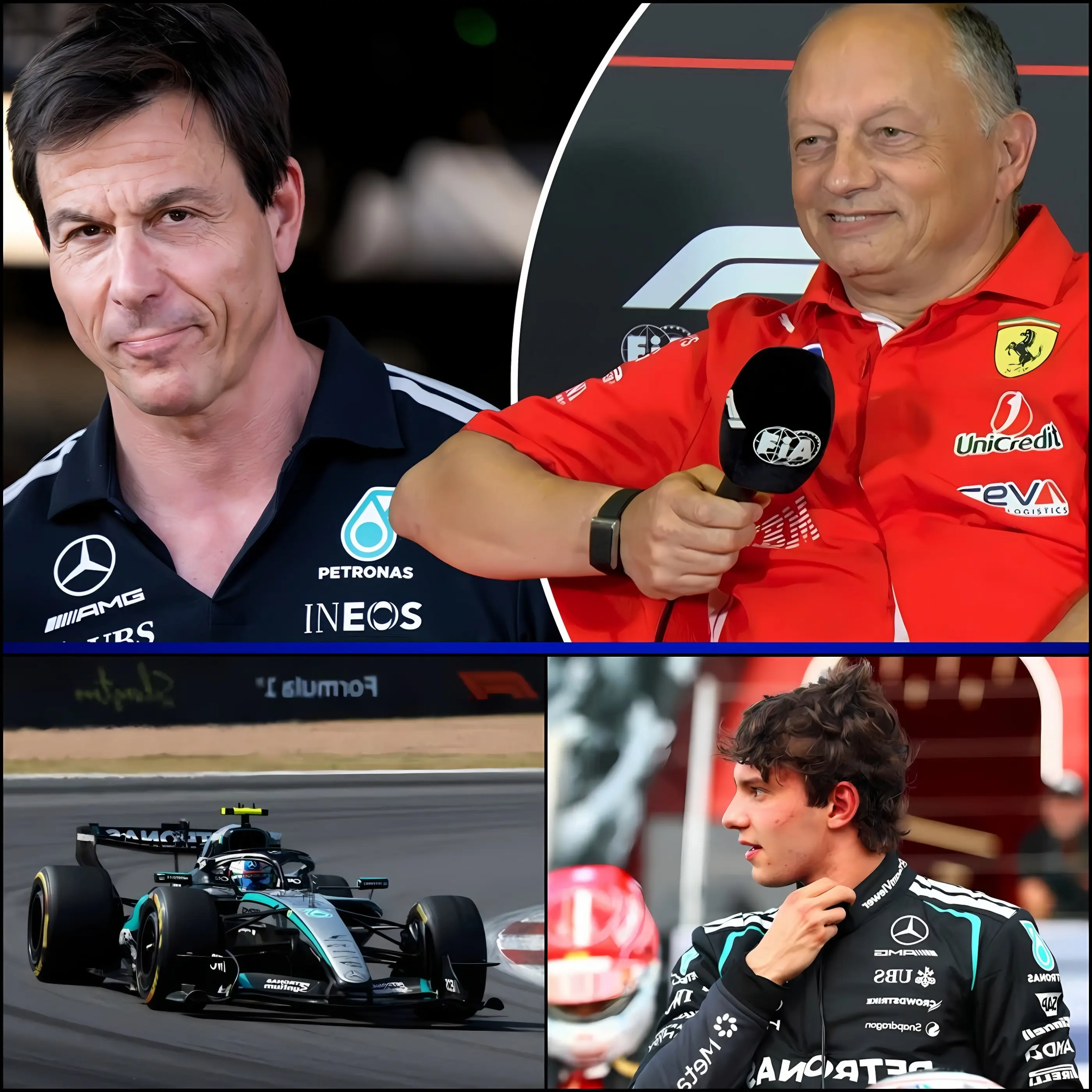 Cover Image for 🚨🚨 10 MINUTI FA: “SE LA MERCEDES VUOLE CONQUISTARE ALTRI TITOLI, DOVREBBE ELIMINARE QUEL NOME.” Il team principal della Ferrari