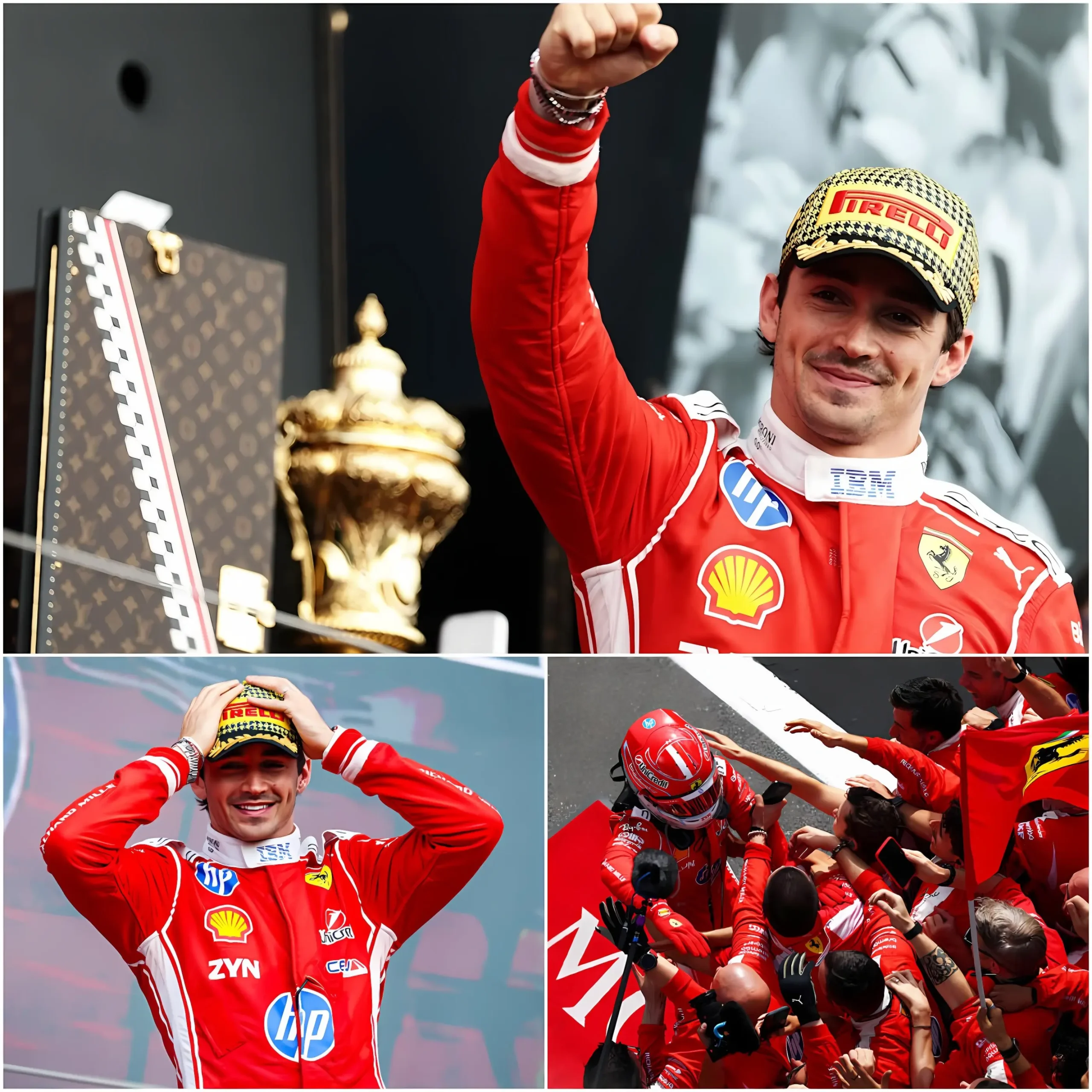 Cover Image for 🚨❤️ “CE L’HO FATTA!” — Charles Leclerc è scoppiato in lacrime subito dopo aver tagliato il traguardo al primo posto, mettendo fine a un lungo periodo di dubbi, critiche e continue accuse secondo cui non sarebbe stato abbastanza “capace” da riportare la Ferrari ai vertici.