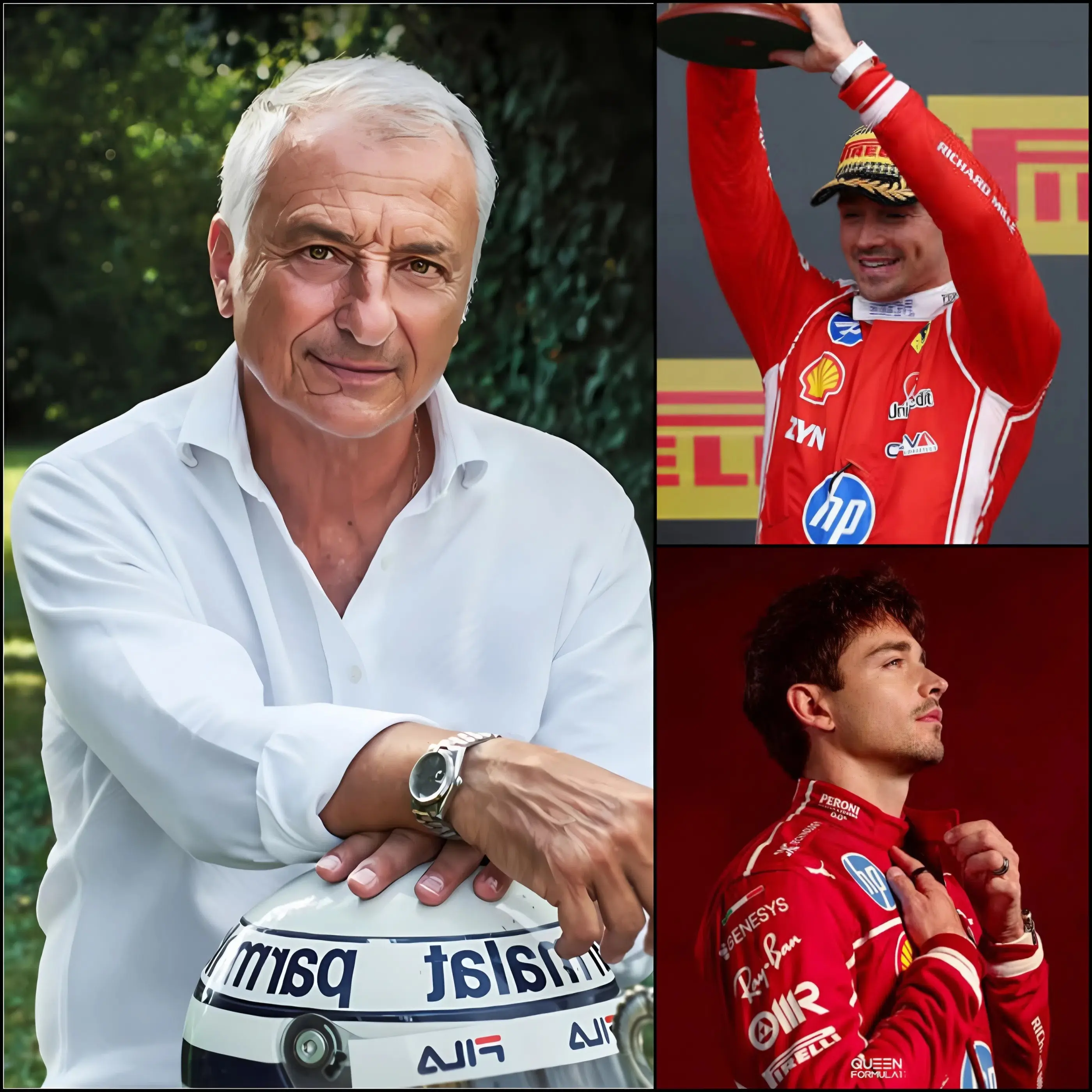 Cover Image for 🚨SOLO 10 MINUTI FA: La leggenda italiana della F1 Riccardo Patrese ha rotto il silenzio con una potente dichiarazione in difesa di Charles Leclerc