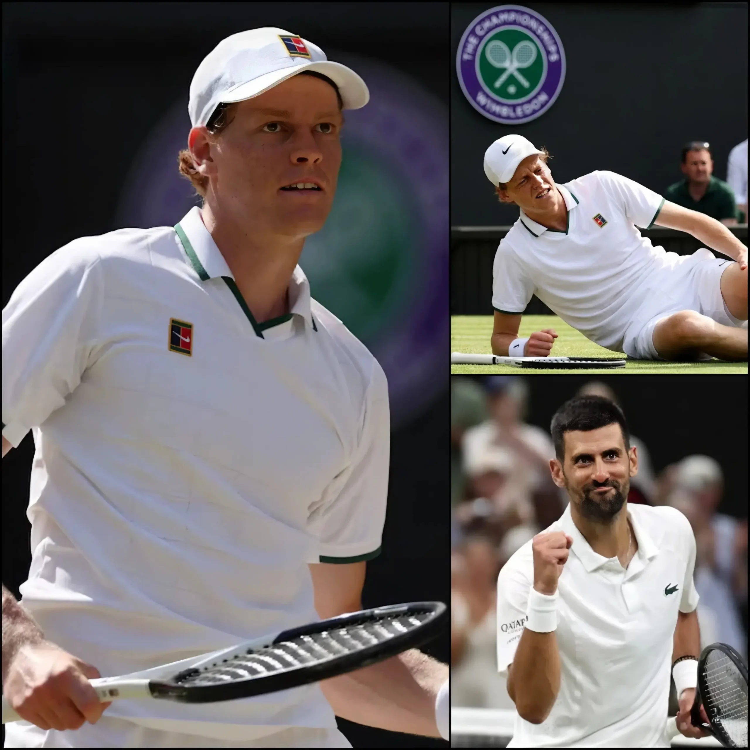 Cover Image for 🚨¡ACTUALIZACIÓN OFICIAL!: Jannik Sinner sufrió una lesión durante su partido contra Novak Djokovic en Wimbledon 2026. ¿Se disputará el partido o se pospondrá? Los organizadores están siguiendo de cerca la situación de la lesión de Jannik.