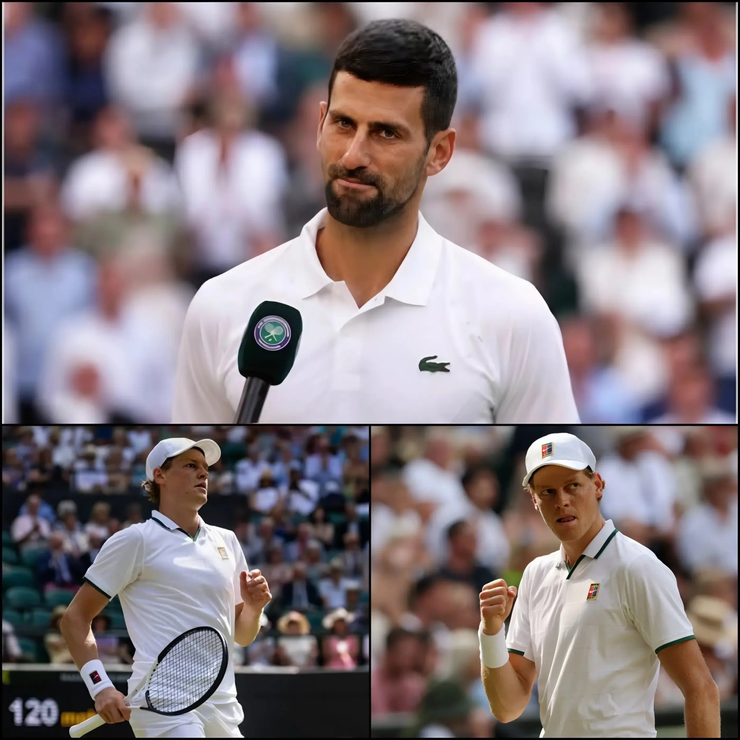 Cover Image for 💥NEW UPDATE: Jannik Sinner wins and legend Novak Djokovic officially retires from the grass court… but the media is outraged by Novak’s arrogant remarks about Jannik… The truth behind the harsh comments…👇👇