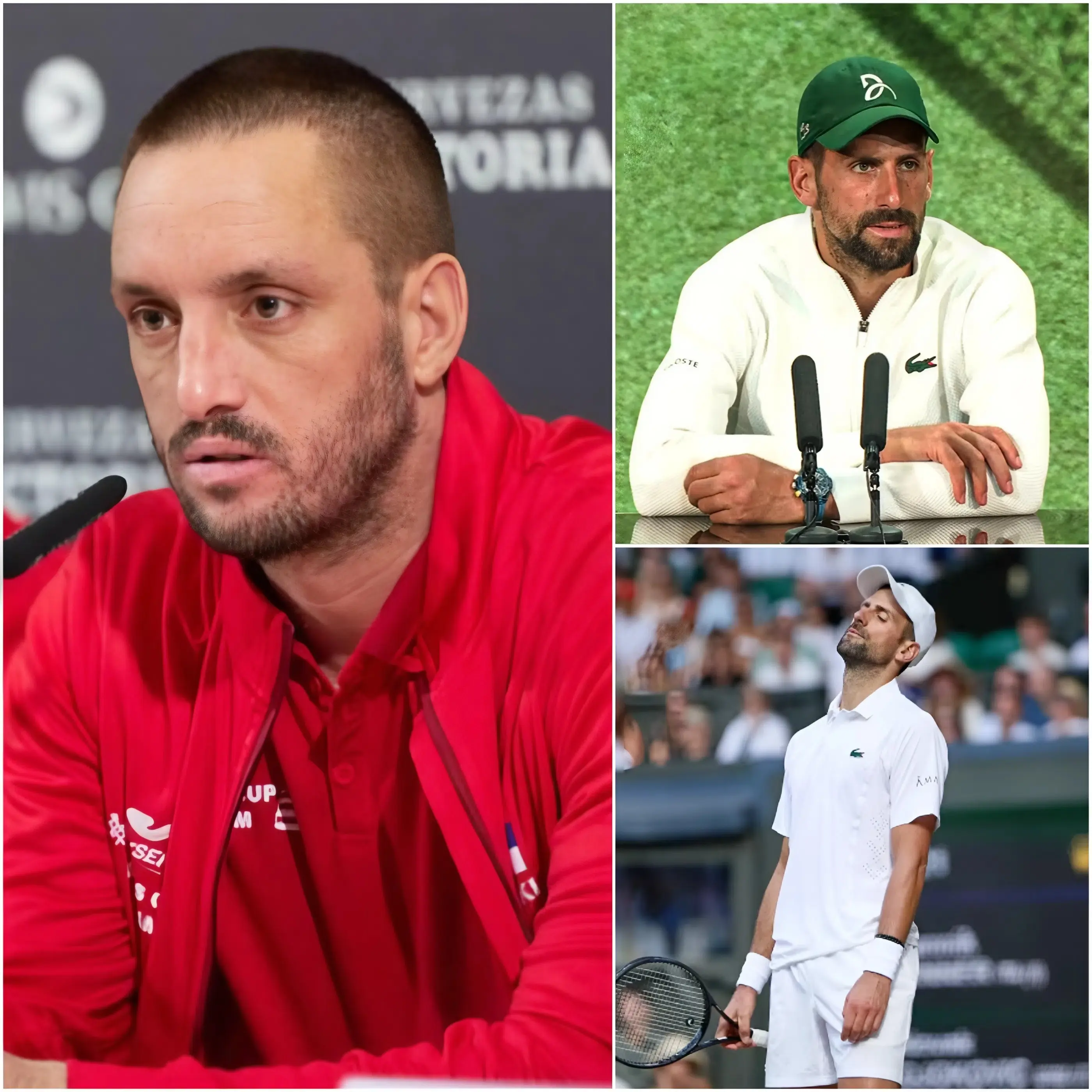 Cover Image for 💔 TRISTE NOUVELLE : « IL TRAVERSE UNE PÉRIODE EXTRÊMEMENT DIFFICILE… » — L’entraîneur Viktor Troicki a révélé pour la première fois l’état actuel de Novak Djokovic après sa défaite en demi-finale de Wimbledon face à Jannik Sinner. Quelques instants plus tard, le joueur serbe a lui-même confirmé cette réalité bouleversante, laissant ses supporters profondément émus…